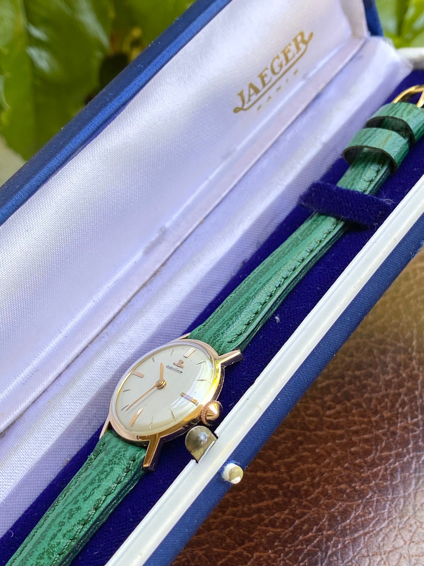 Jaeger-LeCoultre Lady en Or Rose 18k 750/1000 Montre Vintage Mécanique Dame 1960 + Boîte