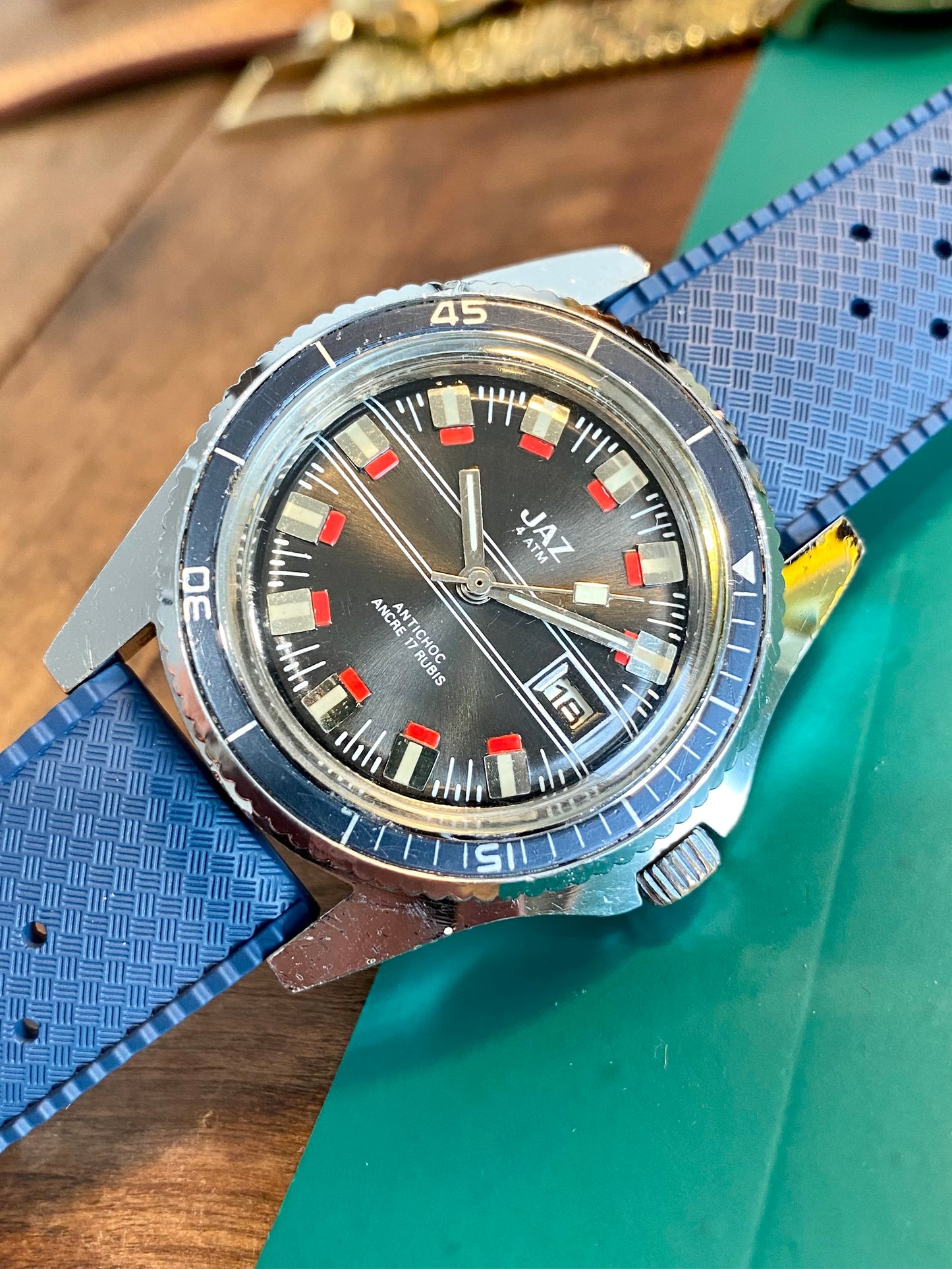 JAZ Montre Vintage De Plongée Mécanique 1970