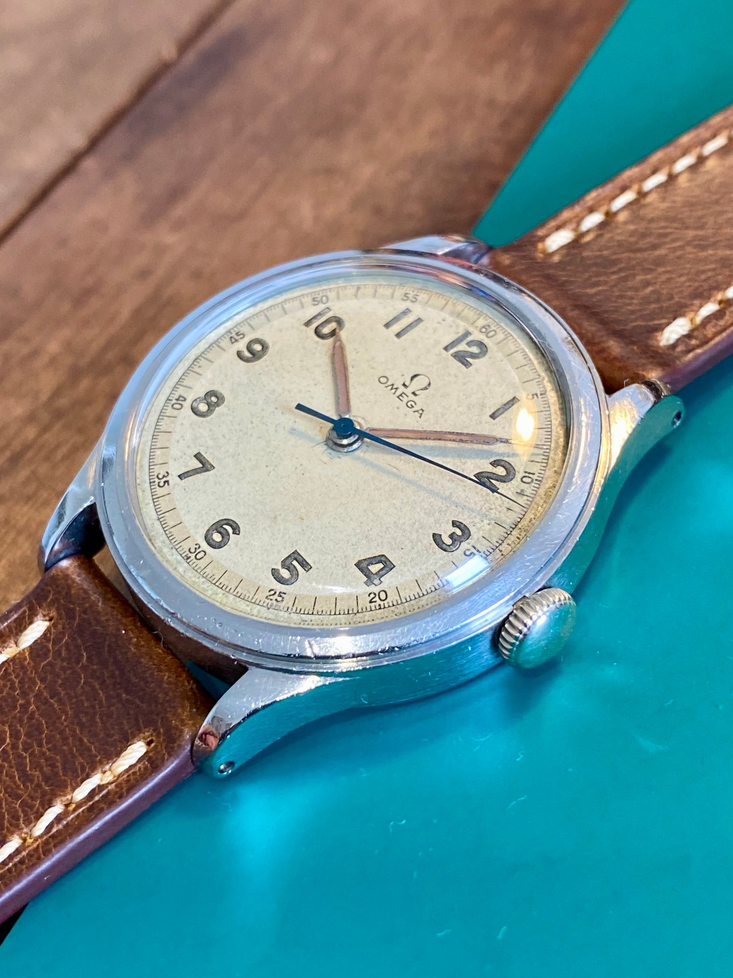 Omega 2179 Militaire WWII US.Army (Civil) Montre Vintage Mécanique 30T2 SC 1943