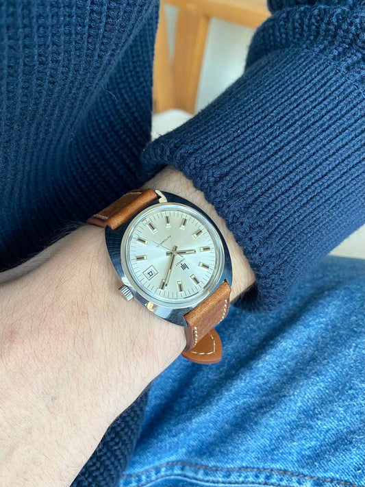 LIP Tempest Automatic Date - Duromat 7525/2 - Montre Vintage Mécanique Acier 1970