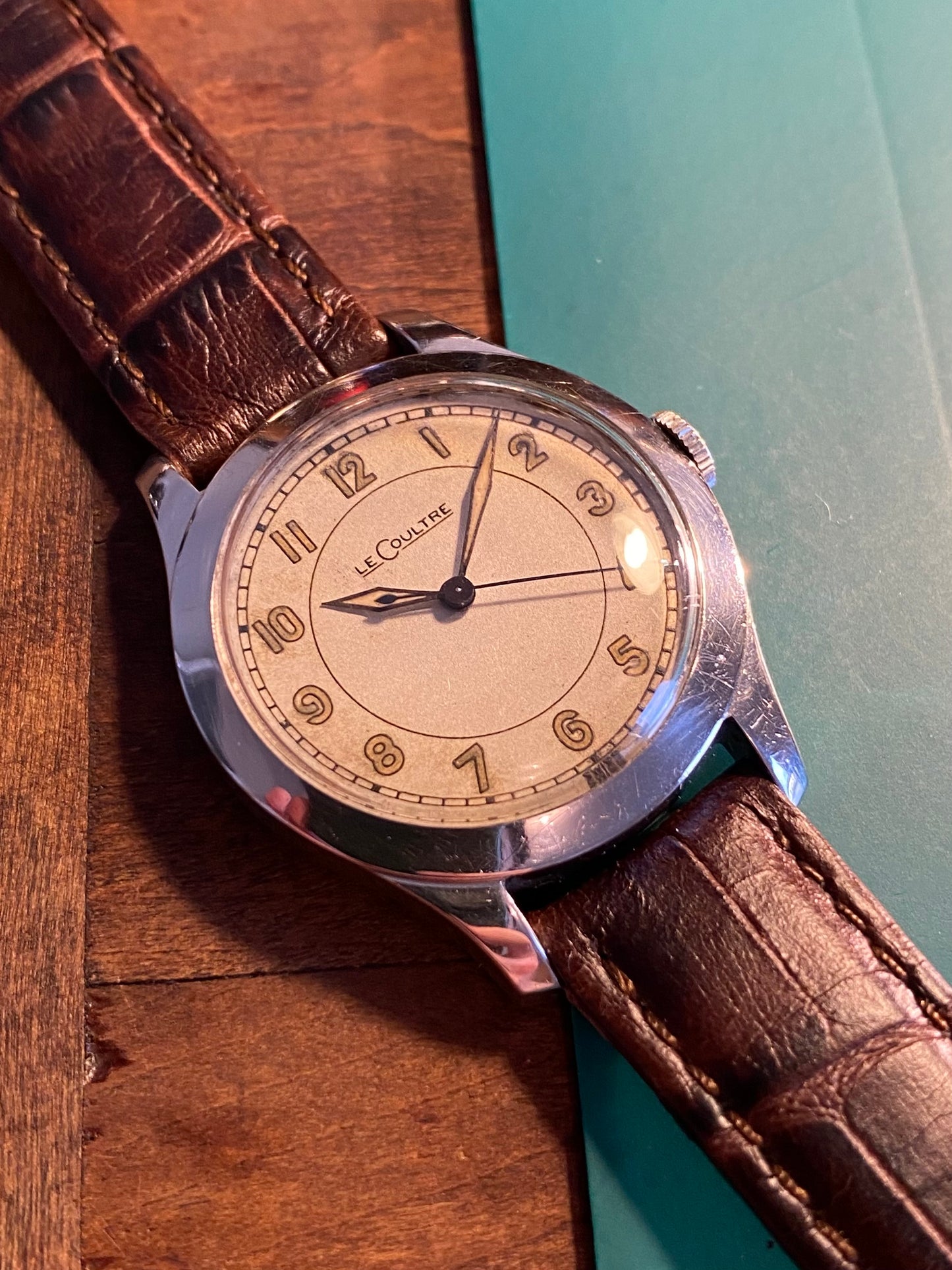LeCoultre Militaire Montre Vintage Cal.450c Mécanique - Aiguilles Losange - 1940