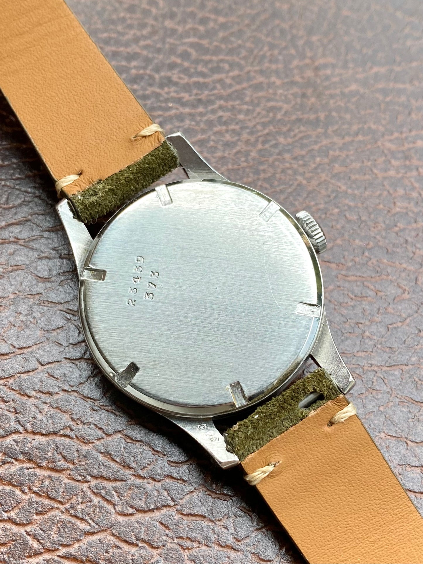 Longines 12.68z Ref.23439 Montre Vintage Militaire "Sei Tacche" Mécanique Acier 1947