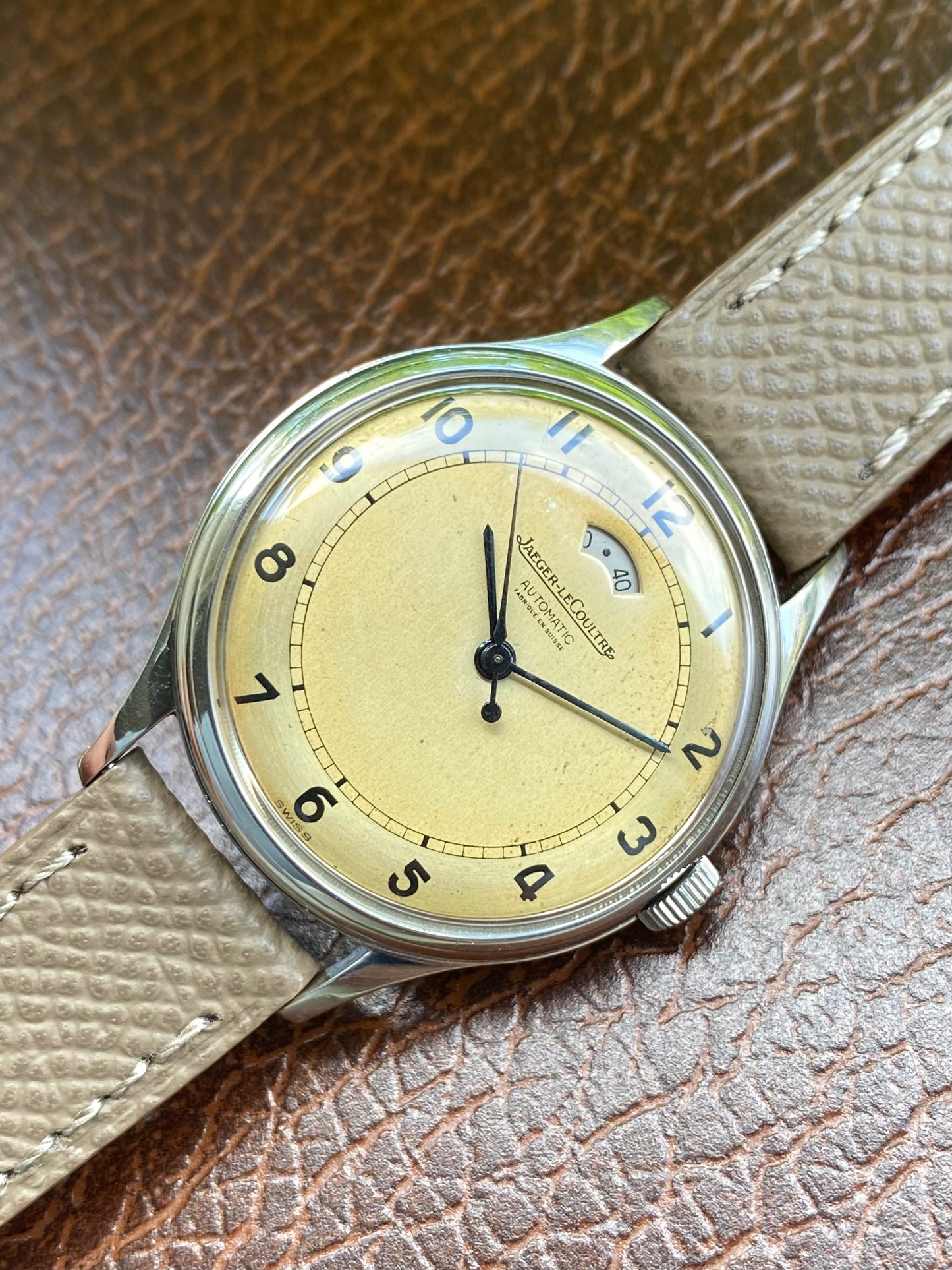 Jaeger-LeCoultre Réserve de Marché Cal.481 Automatic Bumper Powermatic Montre Vintage 1949