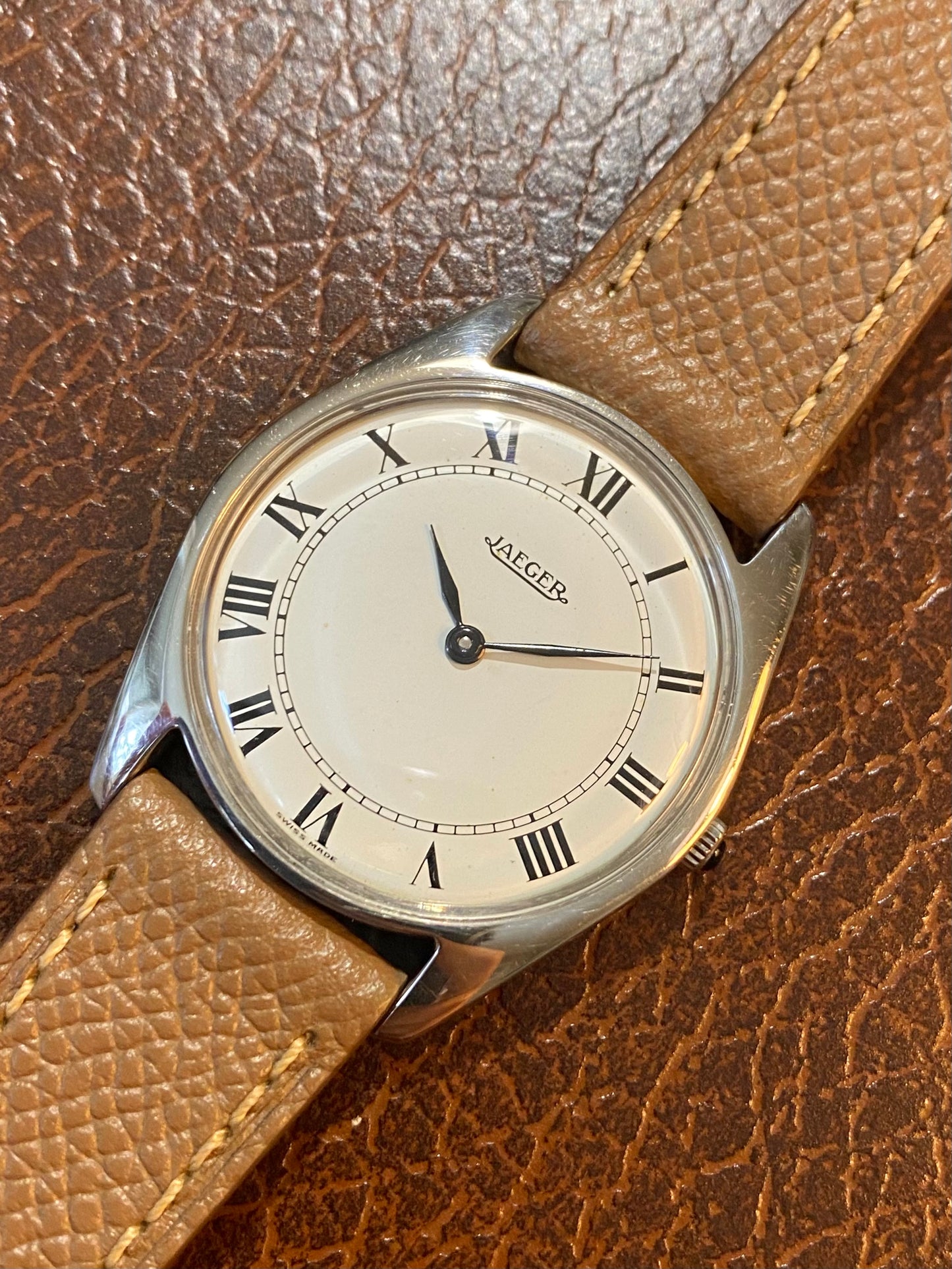 Jaeger Extra Fine Montre Vintage Mécanique Slim Mécanique Peseux 7001 - 1960
