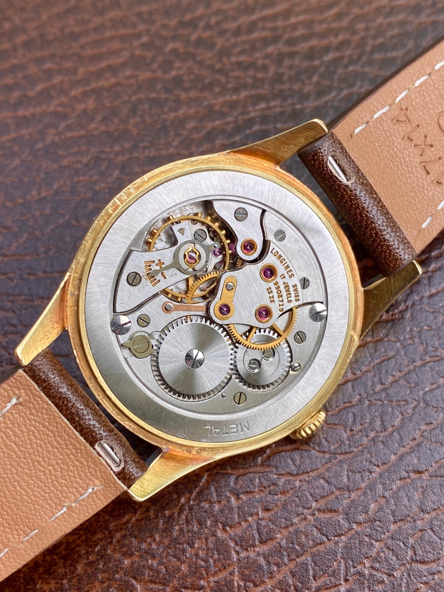 Longines Or Jaune 18k 750/1000 Montre Vintage Mécanique Cal. 23.ZS - 1955