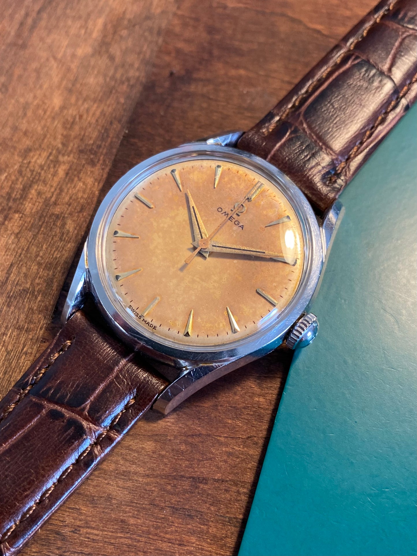 Omega 2830-2SC Tropical Dial Cal.420 Montre Vintage Mécanique 1956