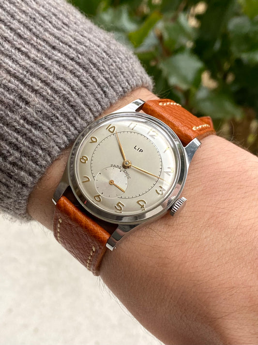 LIP France Montre Vintage Mécanique en Acier - R25 Pare-Choc 1950
