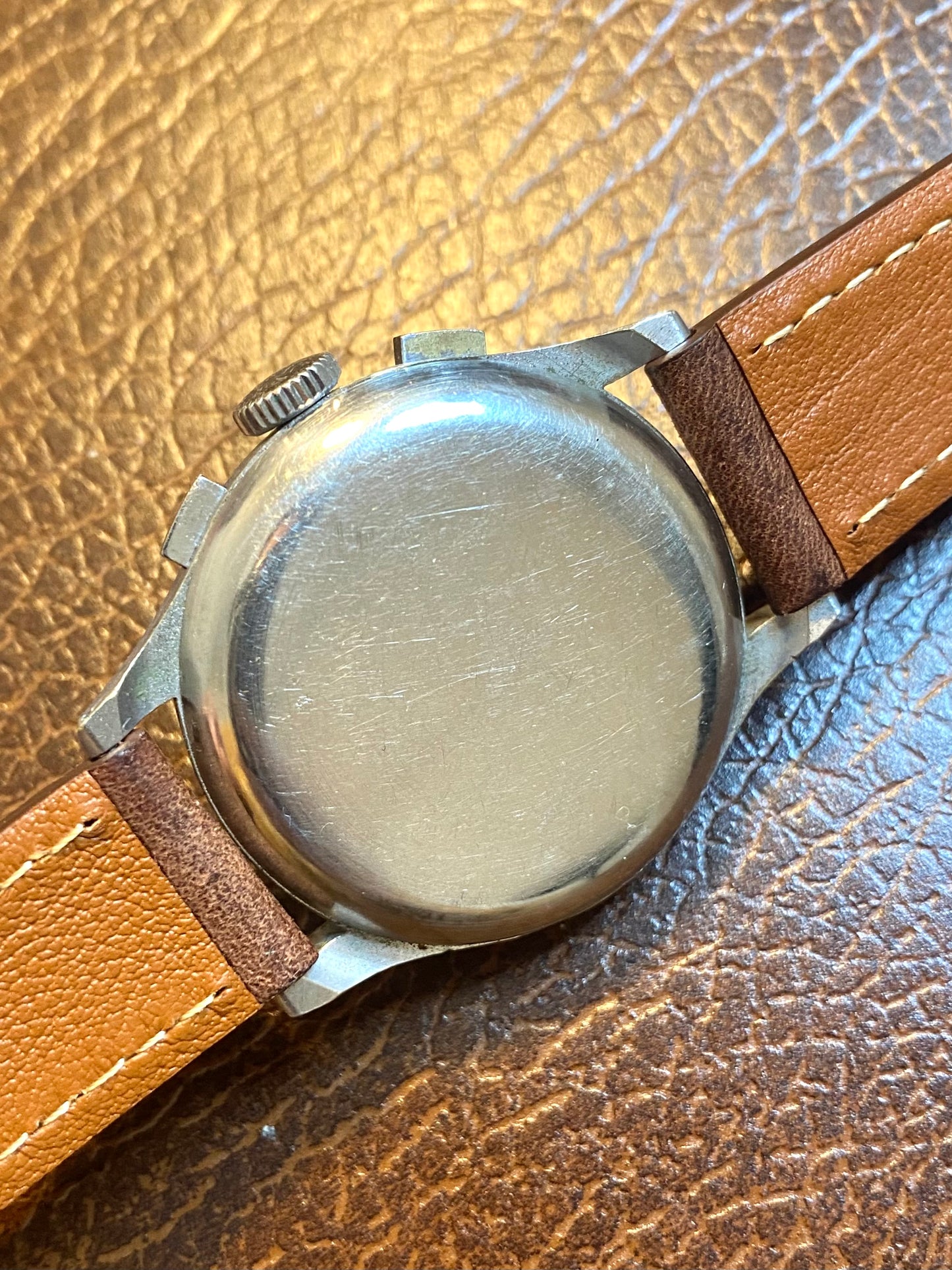 LEONIDAS Chronographe Pré Heuer Montre Vintage Mécanique Landeron 48 - 1950