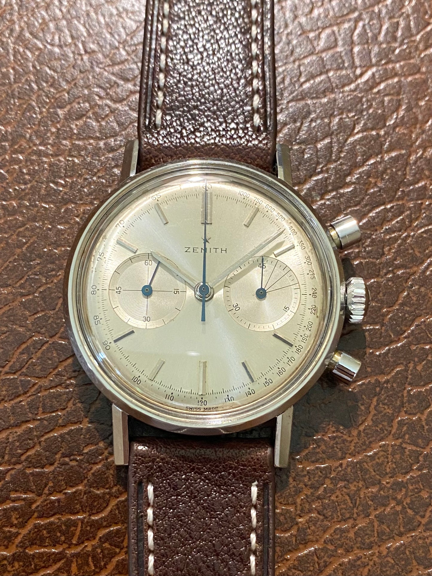 Zenith Sporto Chronographe Calibre 136D Montre Vintage Mécanique - 1964