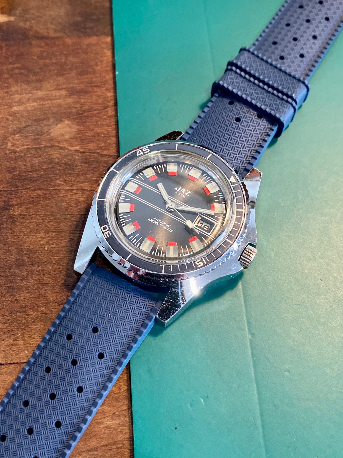 JAZ Montre Vintage De Plongée Mécanique 1970