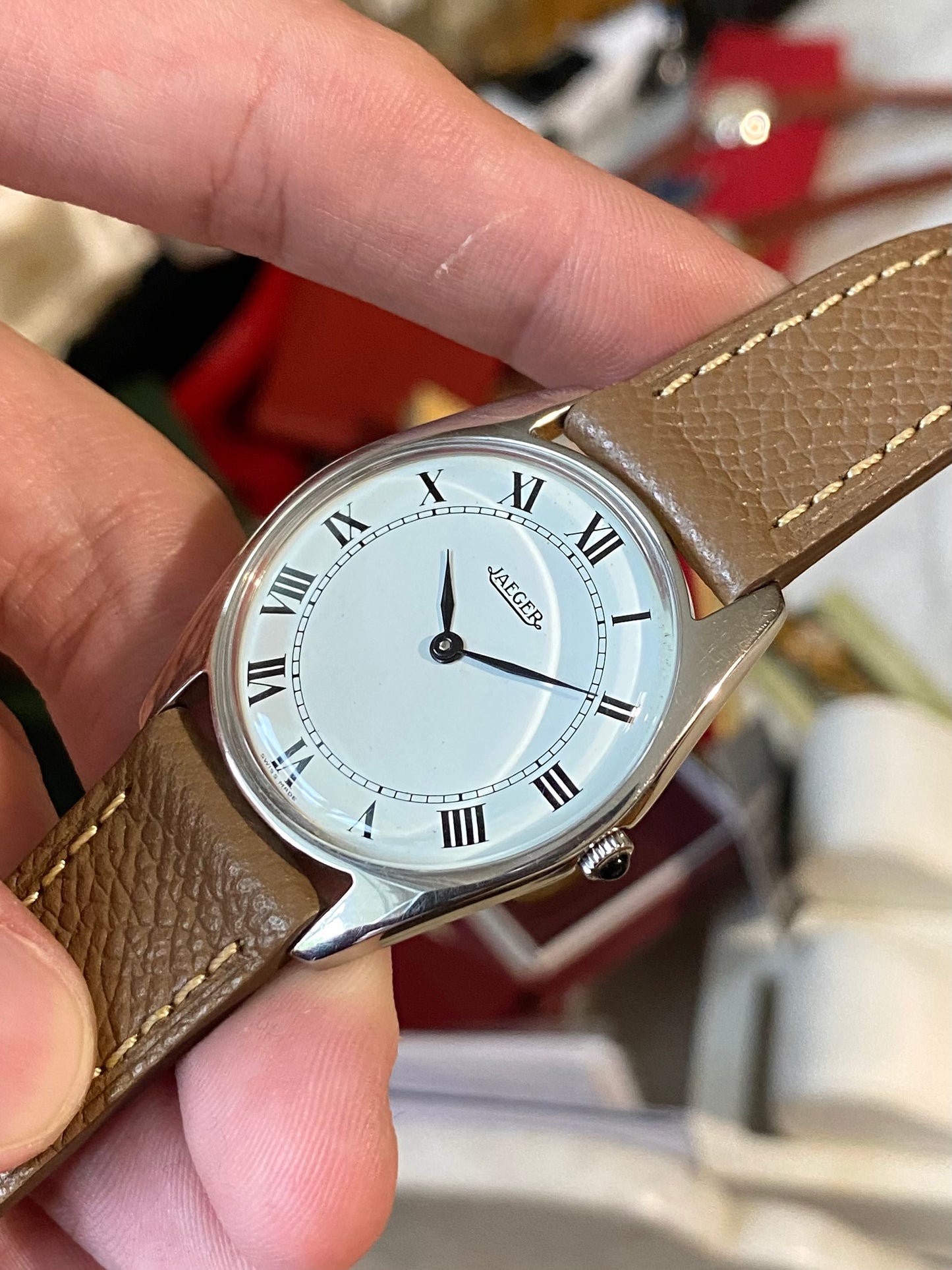 Jaeger Extra Fine Montre Vintage Mécanique Slim Mécanique Peseux 7001 - 1960