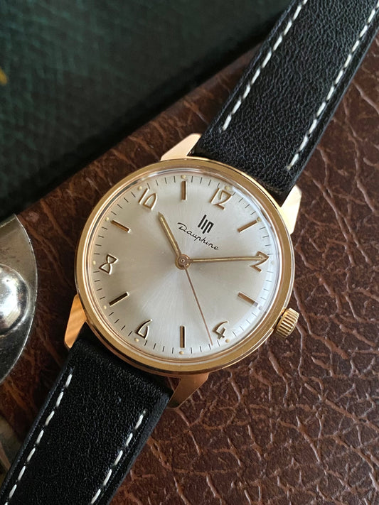 LIP Dauphine France - Montre Vintage Mécanique Plaqué Or RSC553 - 1960