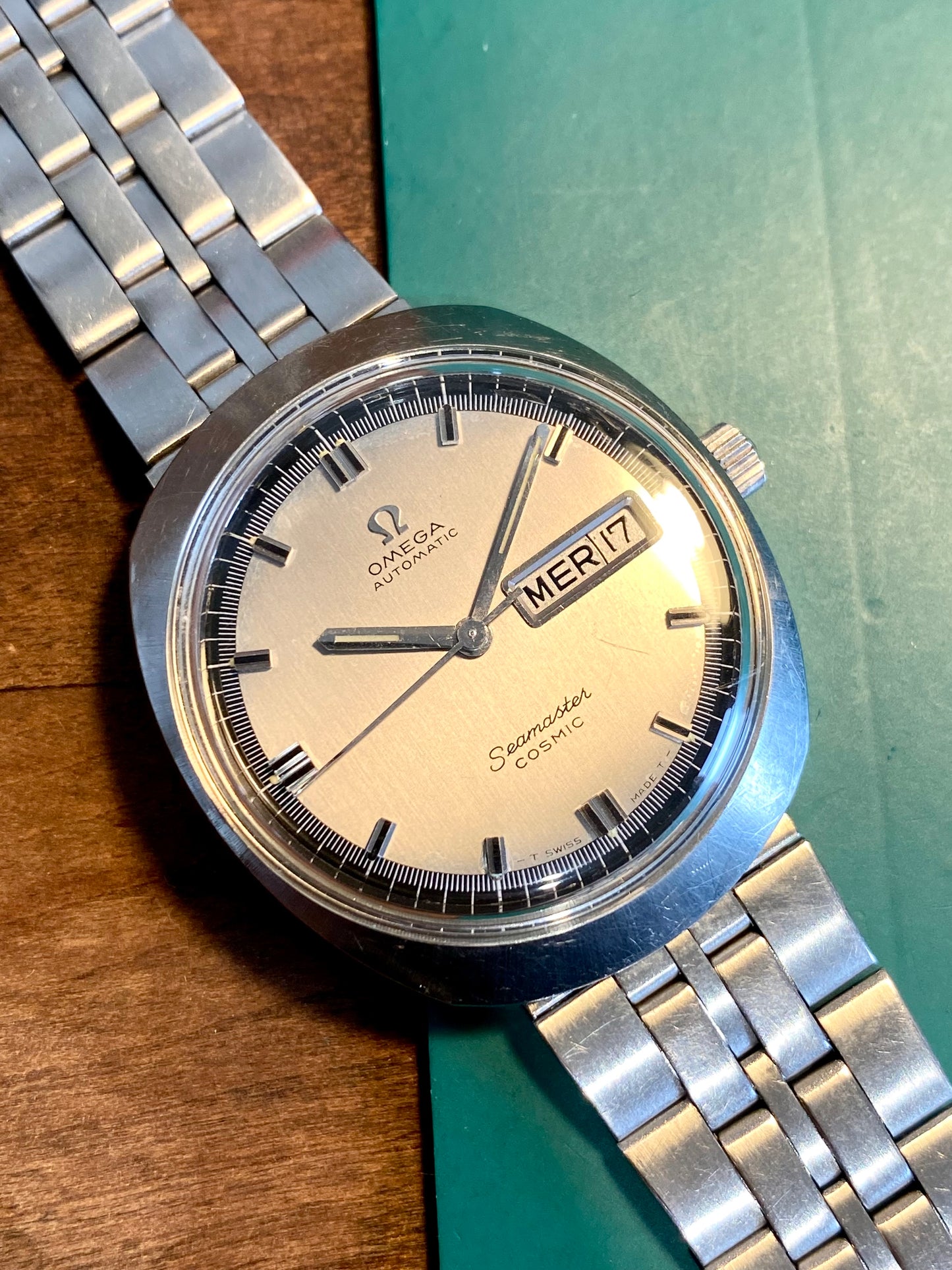 Omega Seamaster Cosmic Automatic Cal. 752 Calendrier Jour / Date Montre Vintage 1969