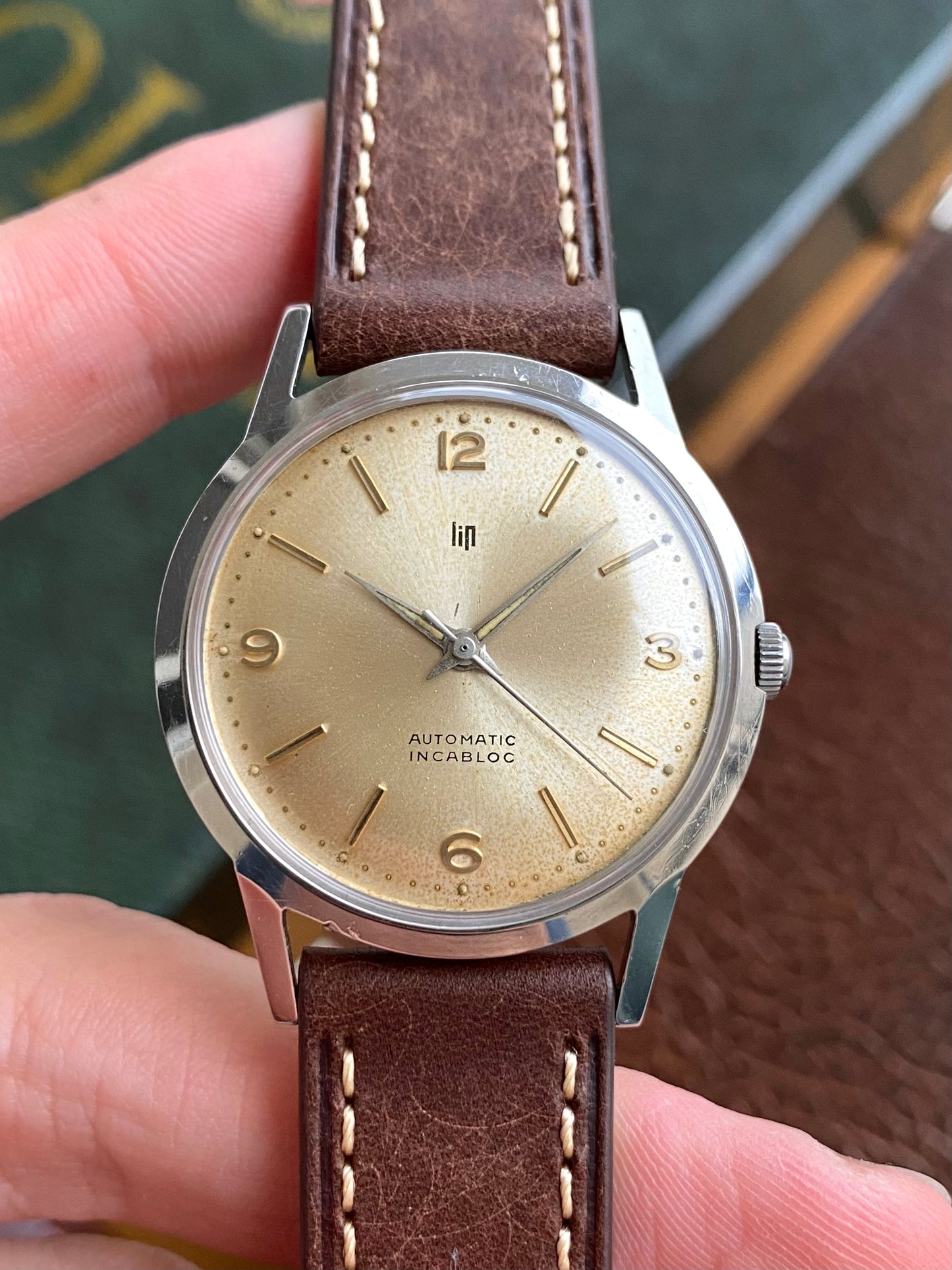 LIP France Automatic Cal. R147 Montre Vintage Mécanique Acier 1960