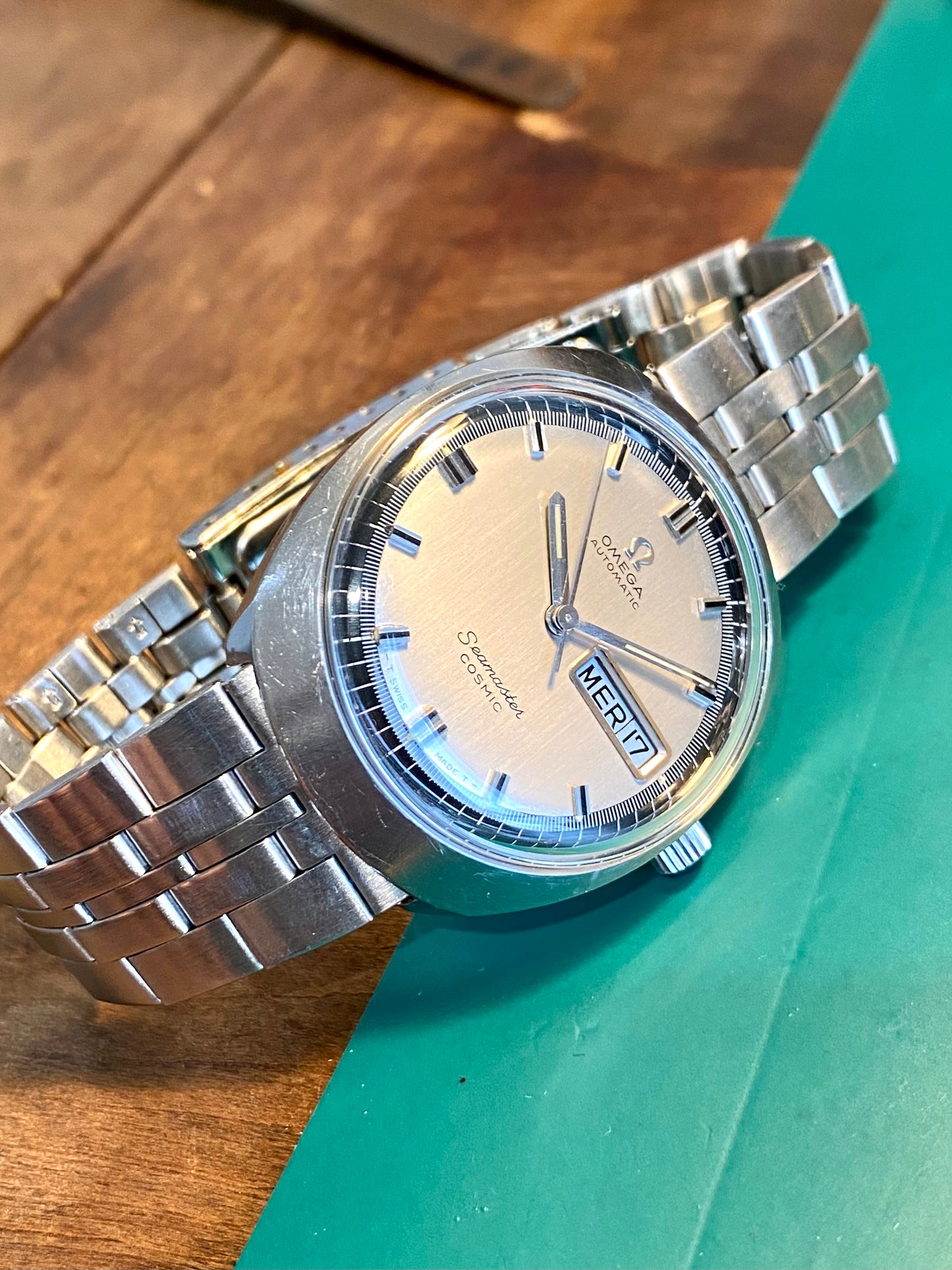 Omega Seamaster Cosmic Automatic Cal. 752 Calendrier Jour / Date Montre Vintage 1969
