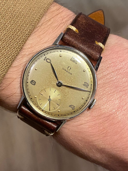 Omega Cal.28 Réf. 2595/2 Montre Vintage Mécanique 1945