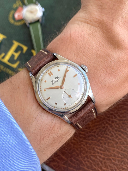 Technos Swiss Montre Vintage Mécanique Acier - 1950