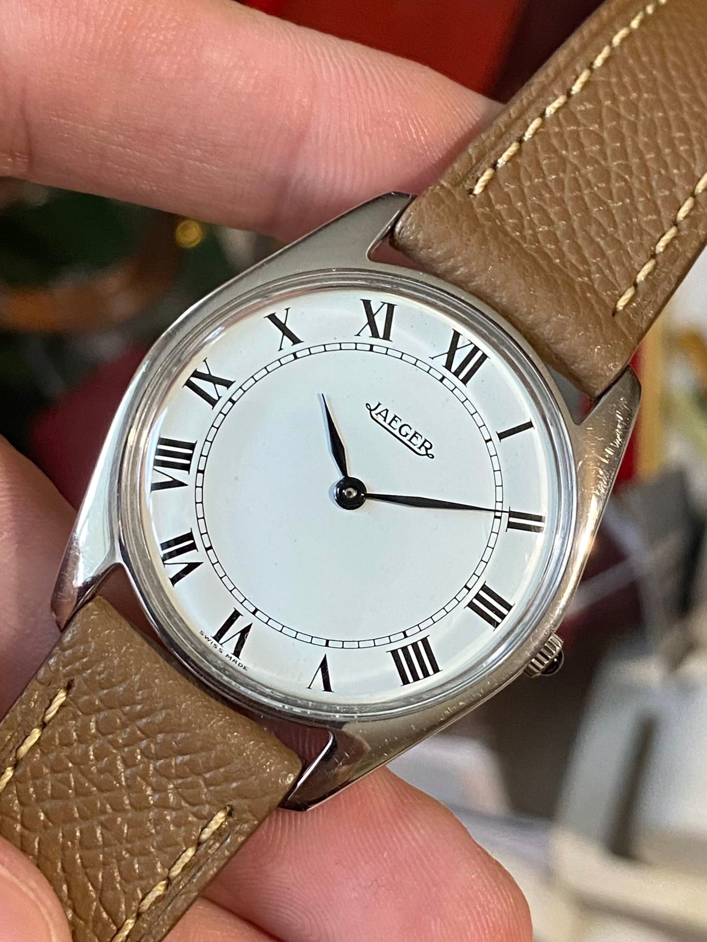 Jaeger Extra Fine Montre Vintage Mécanique Slim Mécanique Peseux 7001 - 1960