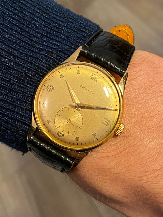 Zenith Cal.106 Or Rose 18k Montre Vintage Mécanique 1940