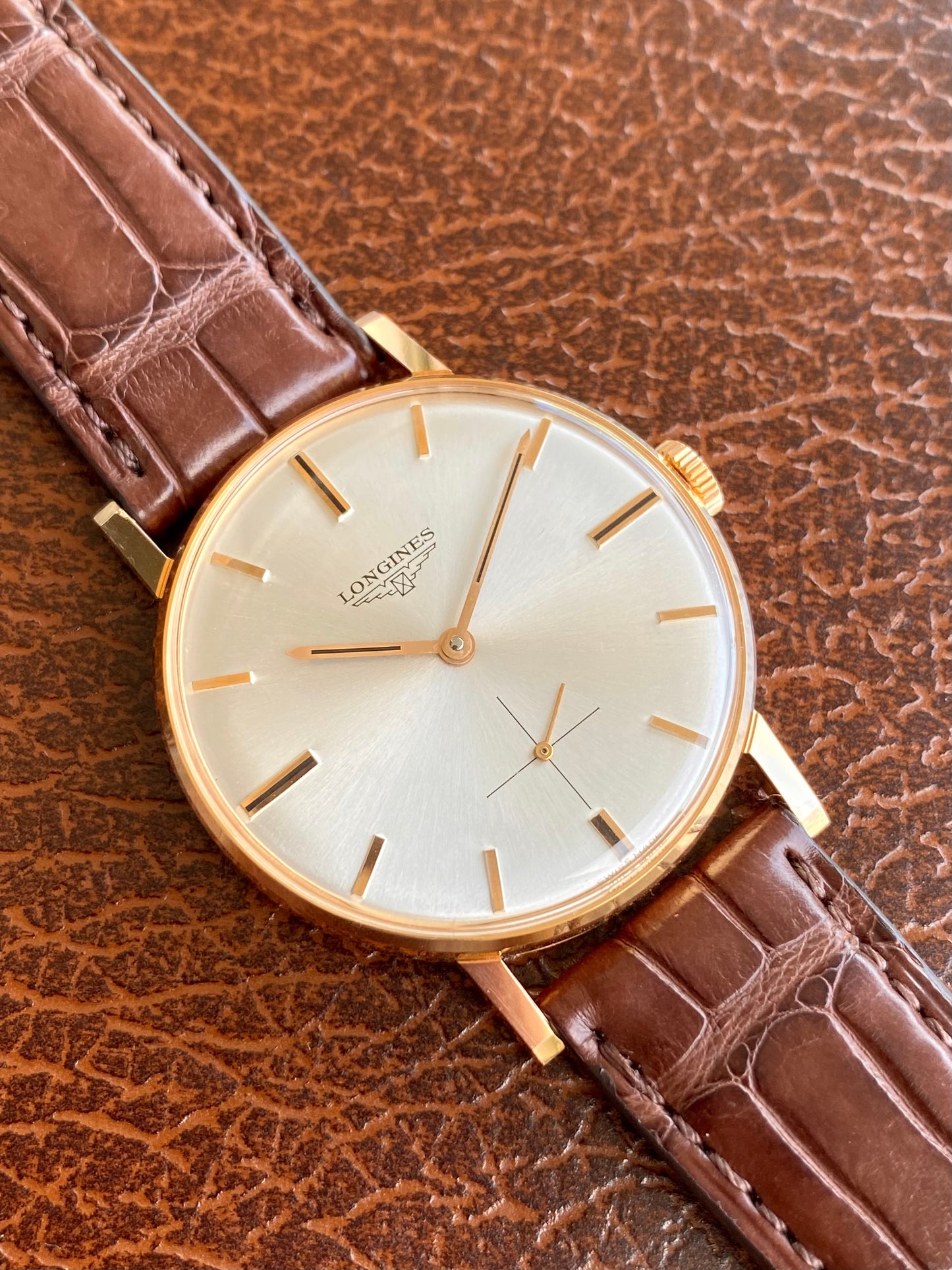 Longines 30L Or Rose 18k 750/1000 Montre Vintage Mécanique NOS 1960
