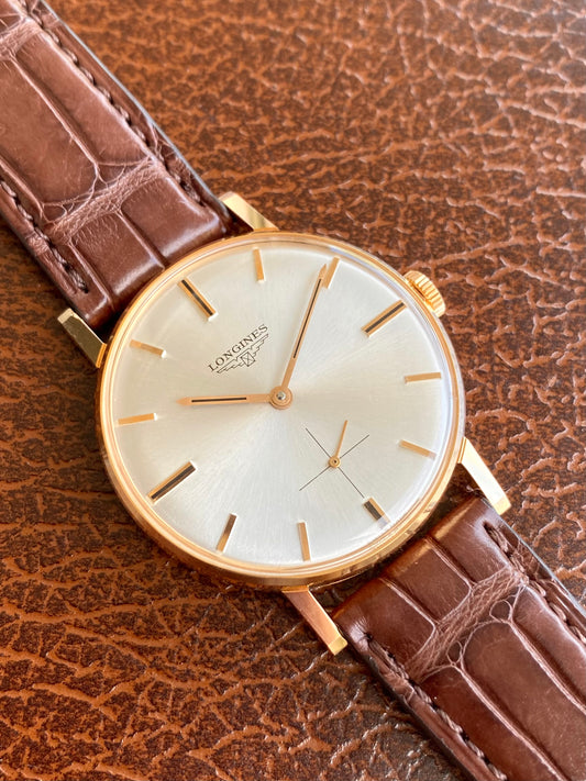 Longines 30L Or Rose 18k 750/1000 Montre Vintage Mécanique NOS 1960