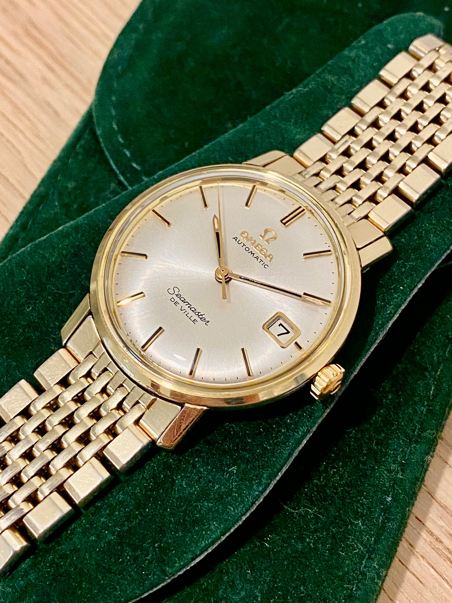 Omega Seamaster DeVille Automatic Cal.565 Montre Vintage + Bracelet Omega Plaqué Or 1967
