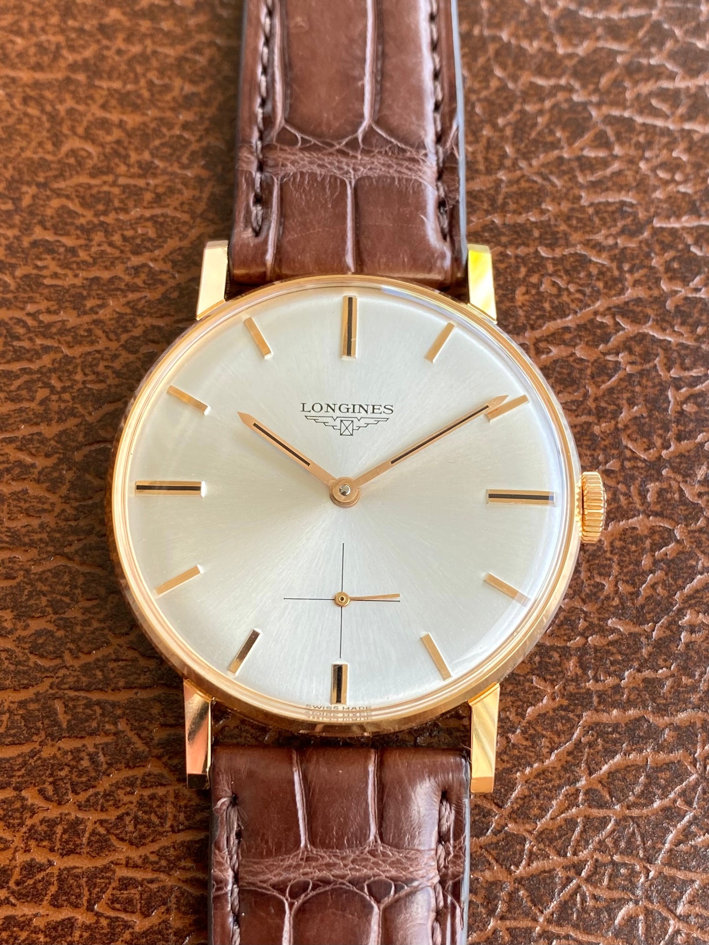 Longines 30L Or Rose 18k 750/1000 Montre Vintage Mécanique NOS 1960