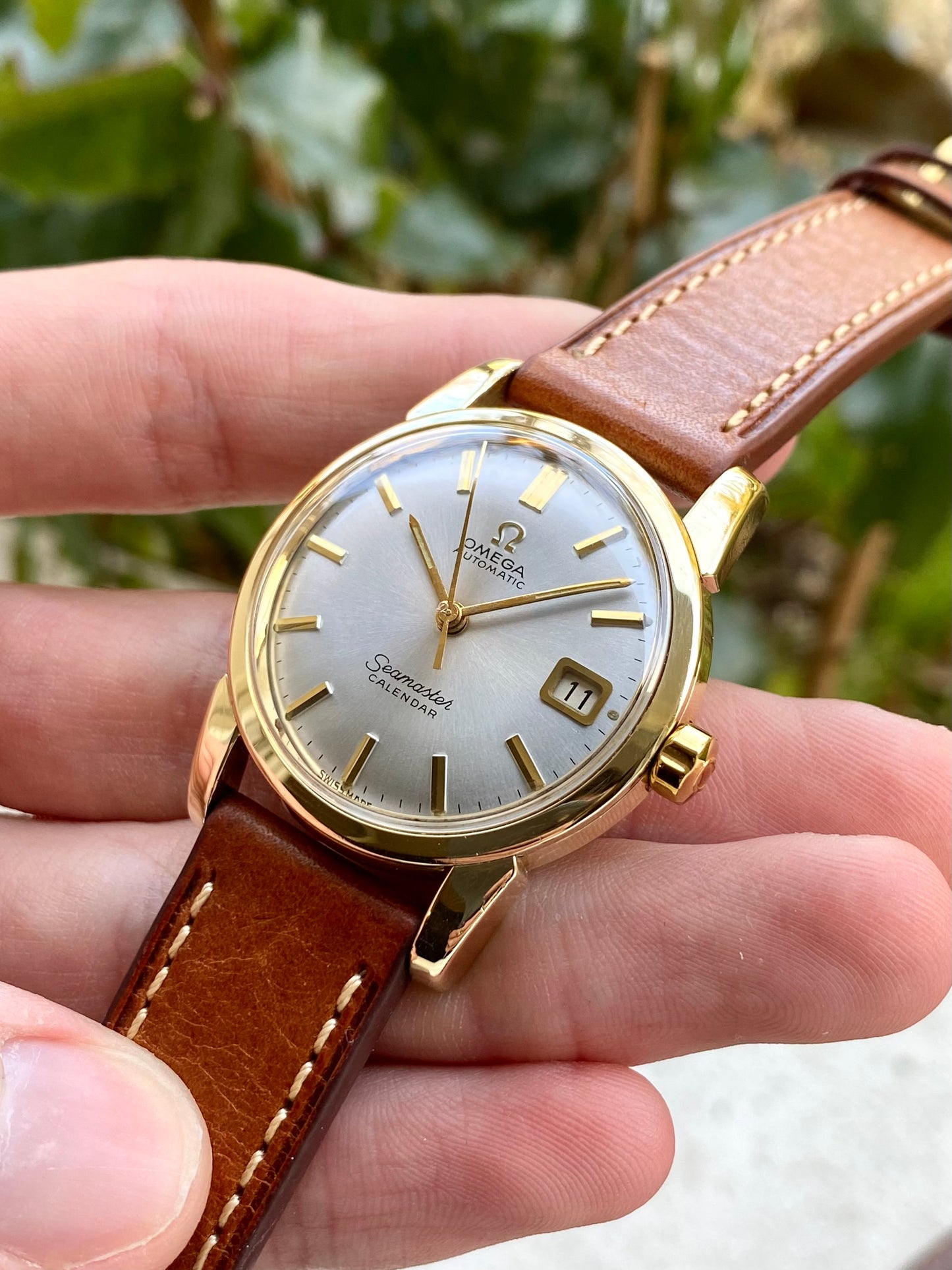 Omega Seamaster Calendar Automatic - Cal.503 Ref.2849 Montre Vintage Mécanique Plaqué Or