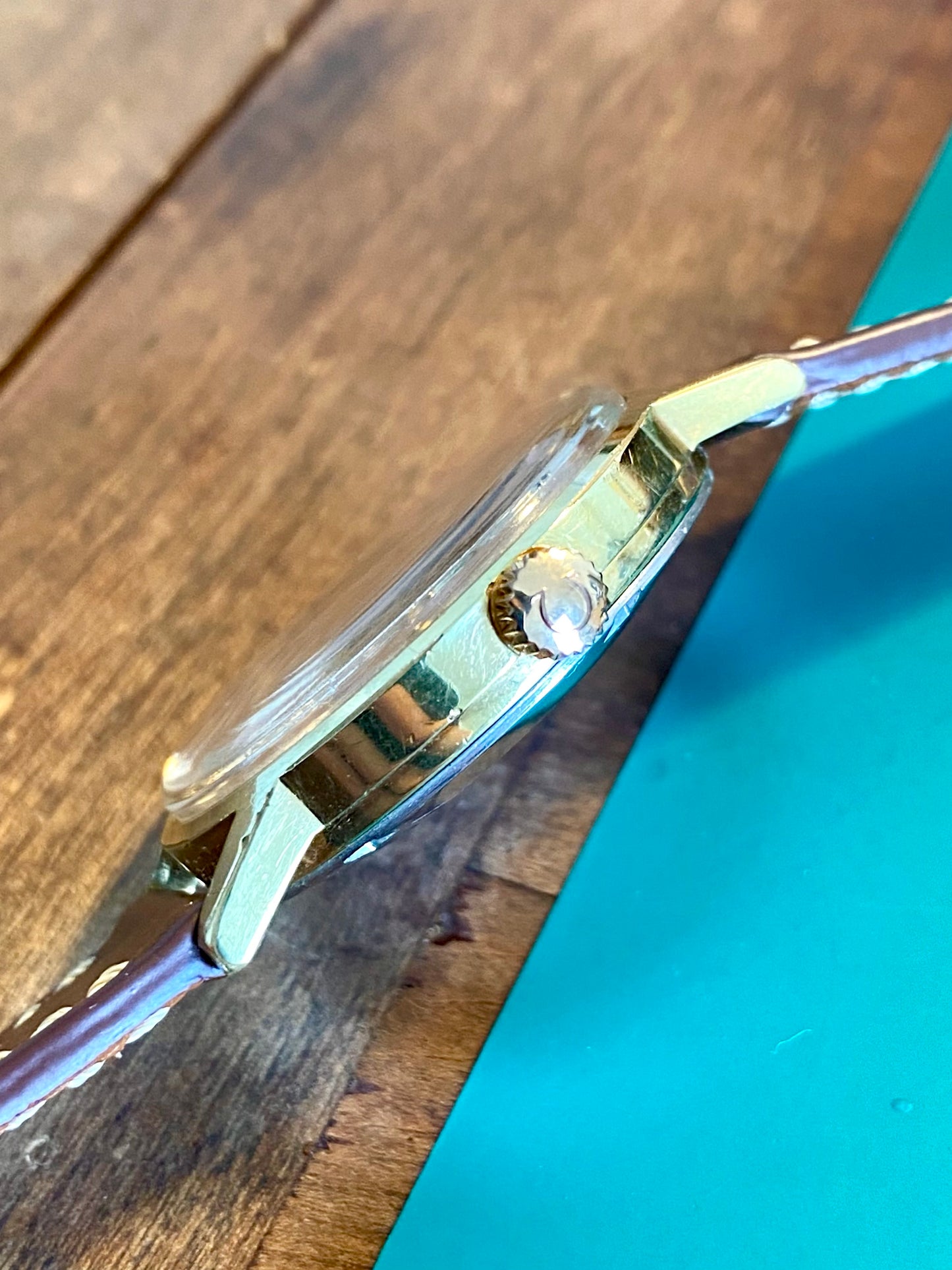Omega Genève Automatic Cal. 565 Cadran Texturé "Glitch" Montre Réf.166.070 Vintage Mécanique 1969