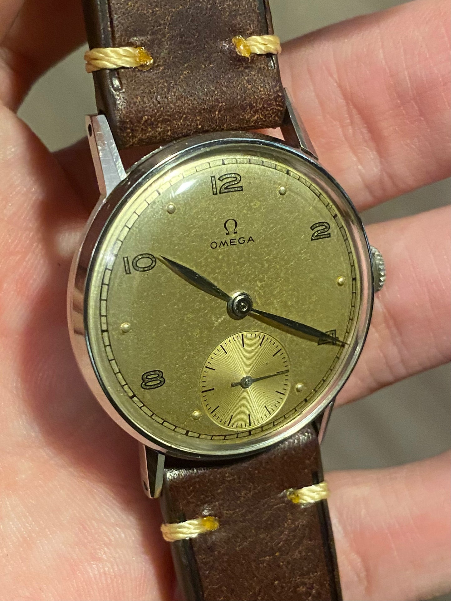 Omega Cal.28 Réf. 2595/2 Montre Vintage Mécanique 1945