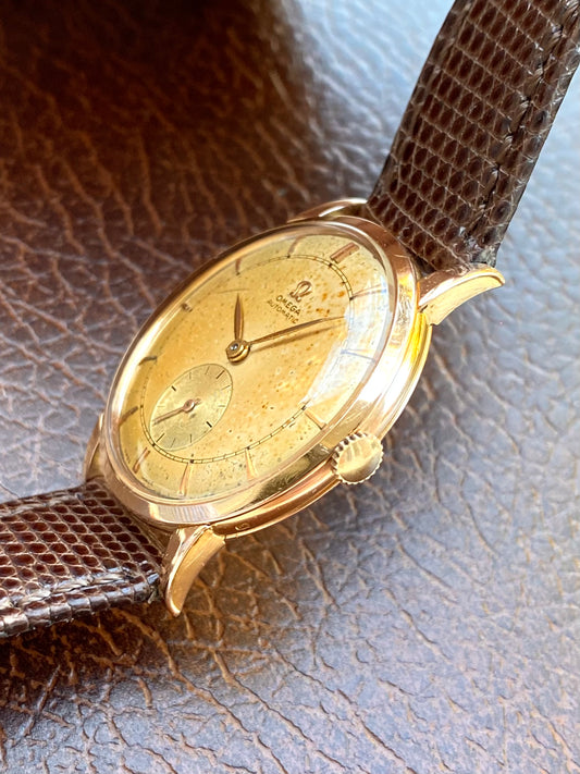 Omega Bumper Automatic Ref.2617 Or 18k 750/1000 - Montre Vintage Cal.332 - 1949