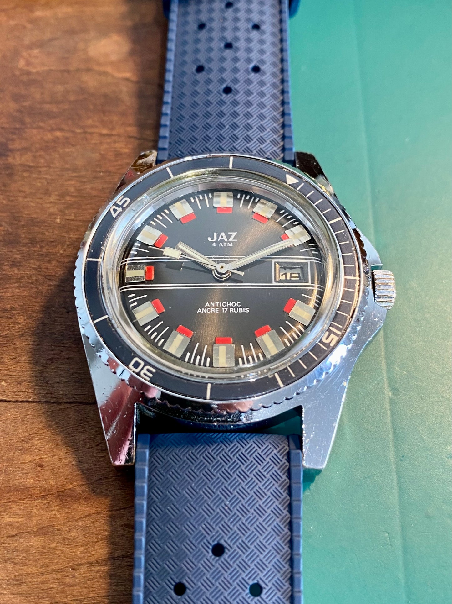 JAZ Montre Vintage De Plongée Mécanique 1970