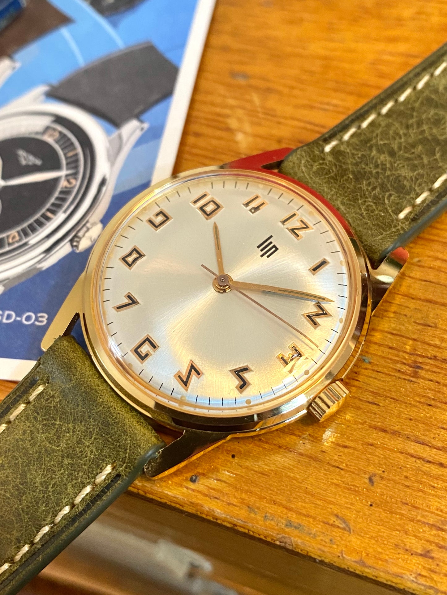 LIP Montre Française Vintage Mécanique RSC.553 Plaqué Or 1960