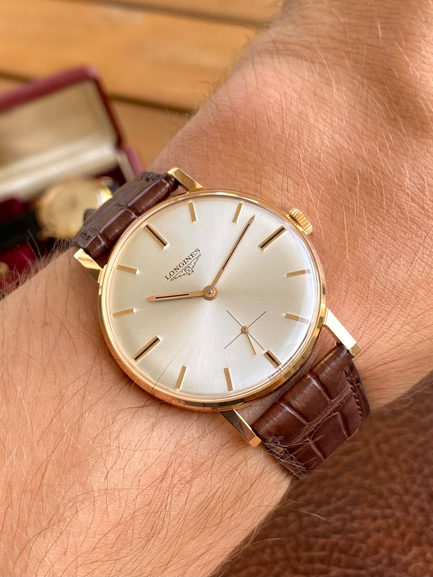 Longines 30L Or Rose 18k 750/1000 Montre Vintage Mécanique NOS 1960