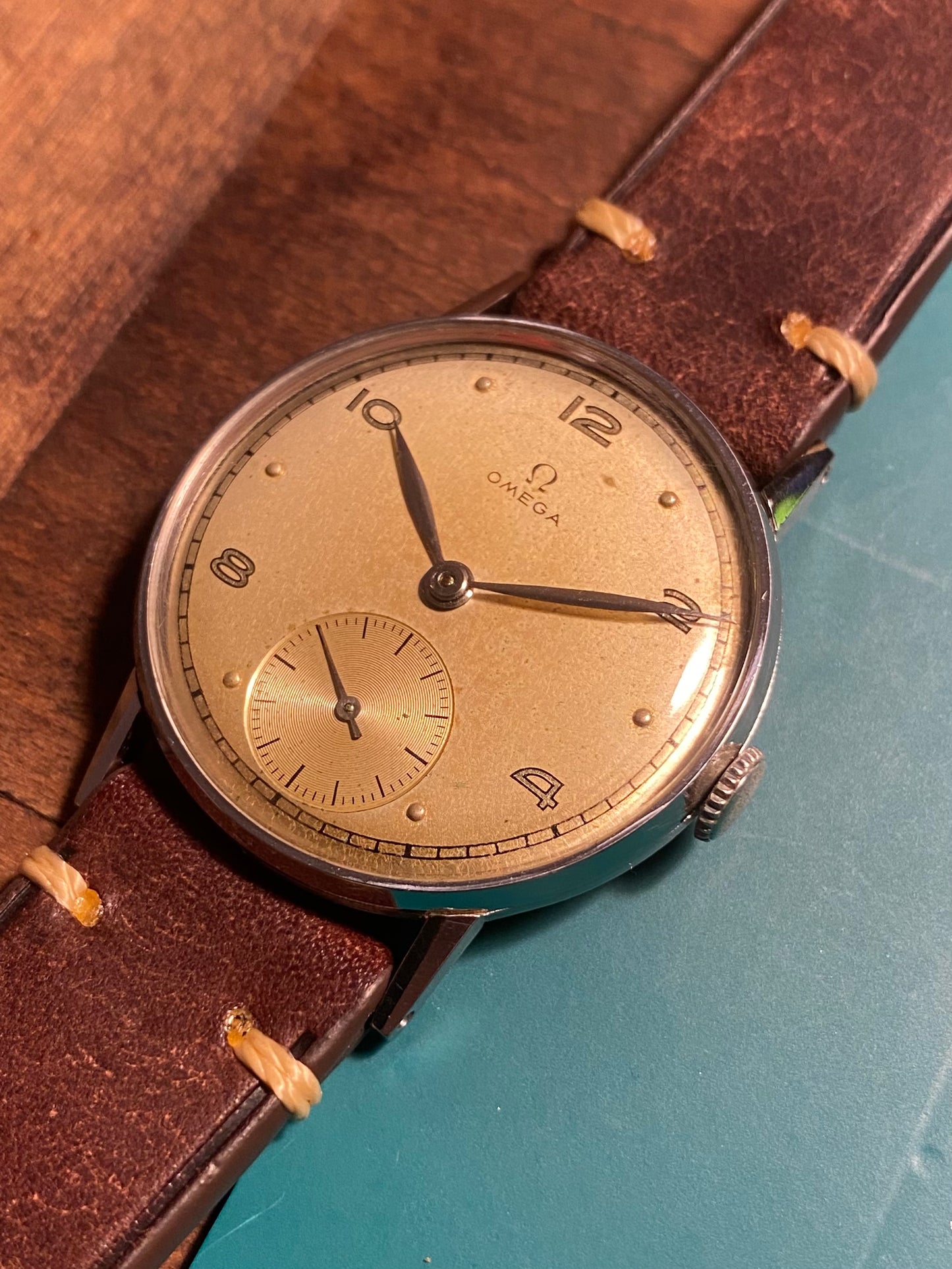 Omega Cal.28 Réf. 2595/2 Montre Vintage Mécanique 1945
