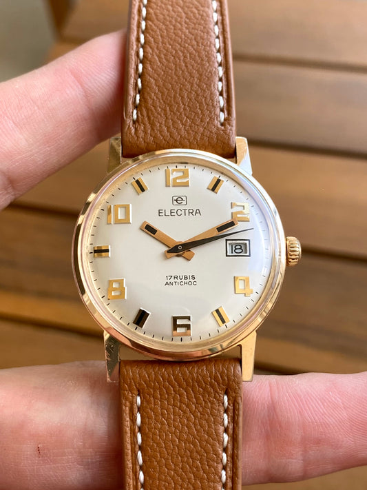 Electra Montre Vintage Mécanique Plaqué Or 1960