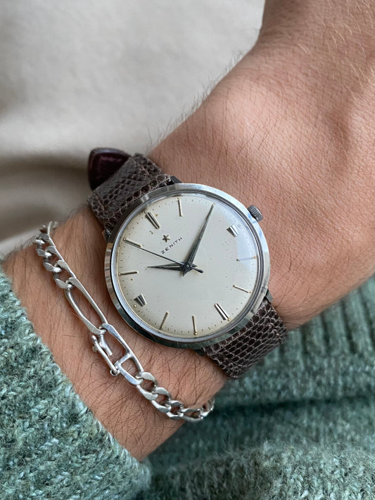 Zenith Swiss Montre Vintage Mécanique Acier Cal. 106-50-6 - 1950