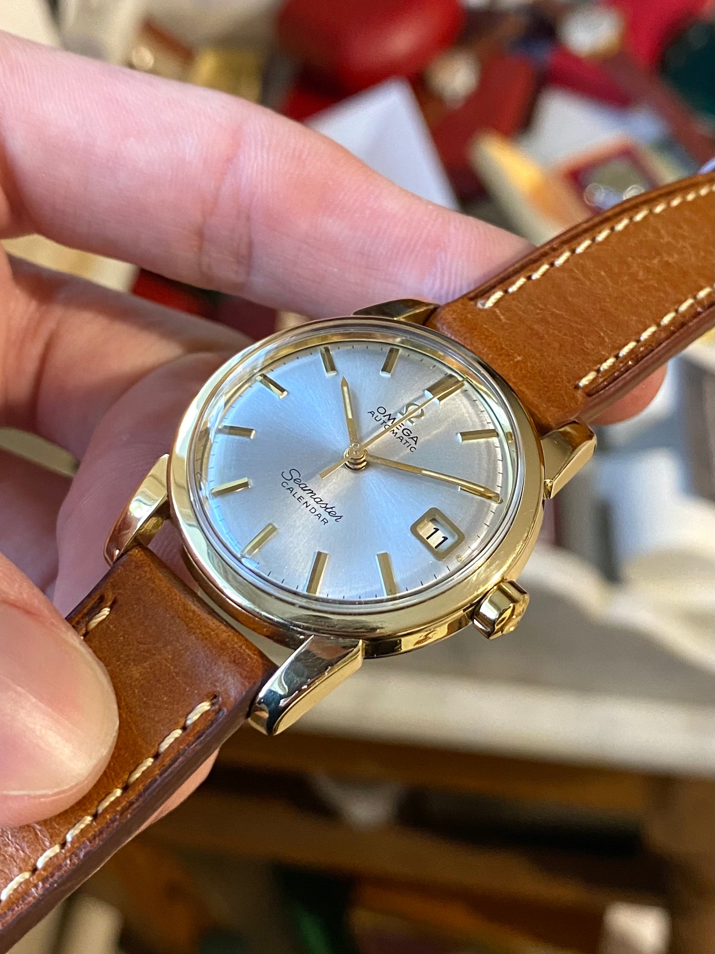 Omega Seamaster Calendar Automatic - Cal.503 Ref.2849 Montre Vintage Mécanique Plaqué Or