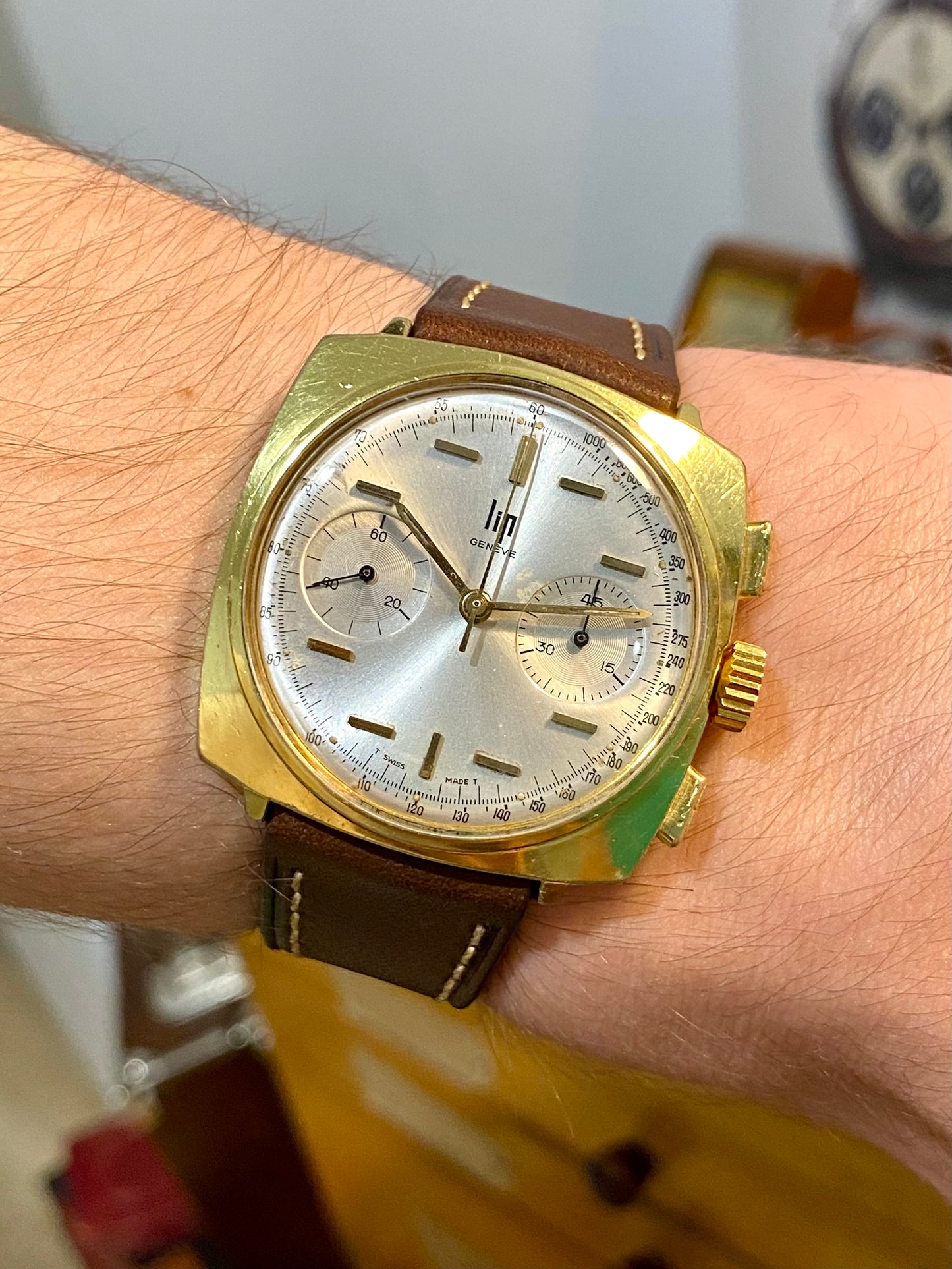 LIP Genève Chronograph RCH830 Montre Vintage Mécanique Swiss "Top Time" 1960
