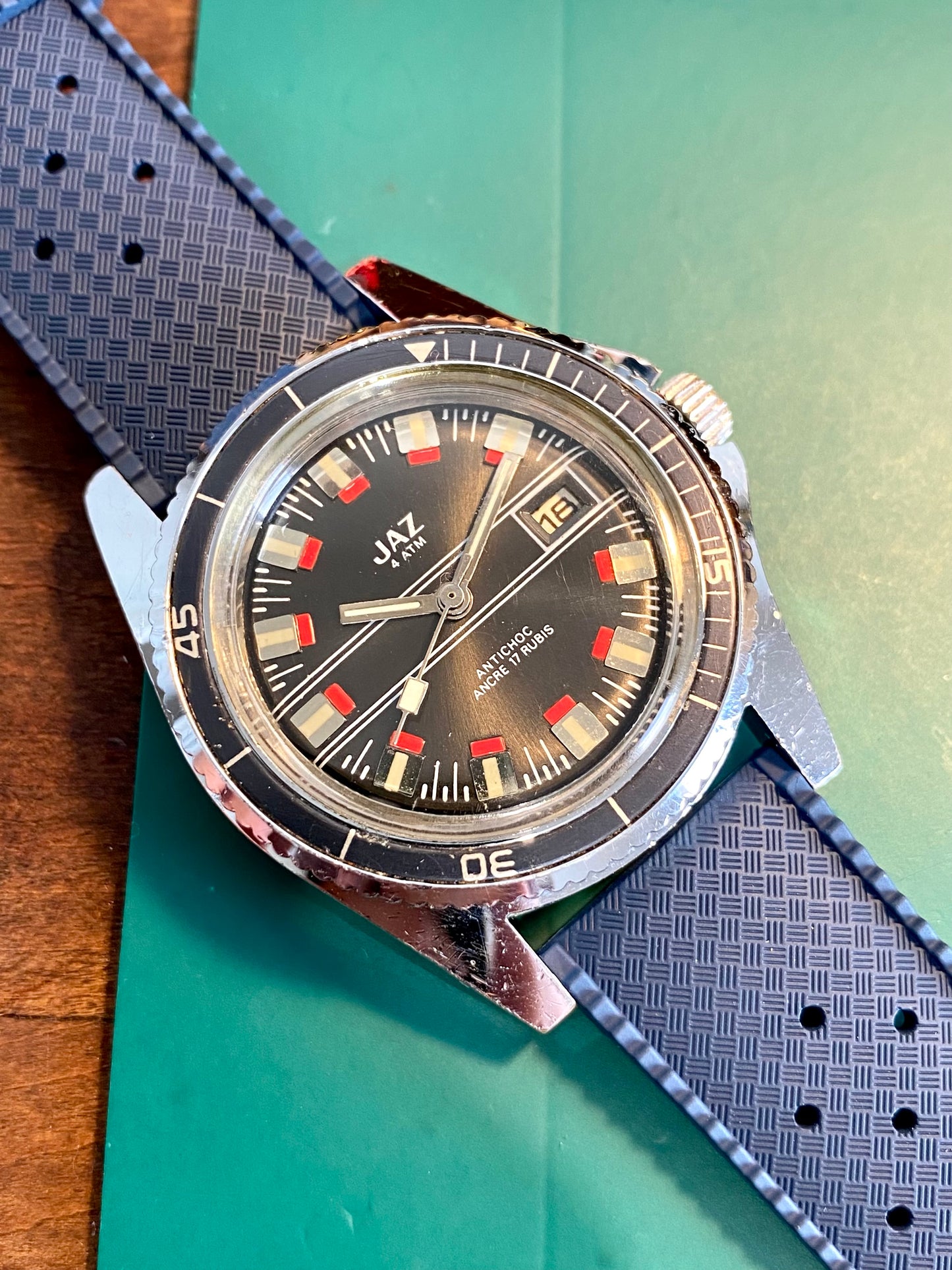 JAZ Montre Vintage De Plongée Mécanique 1970