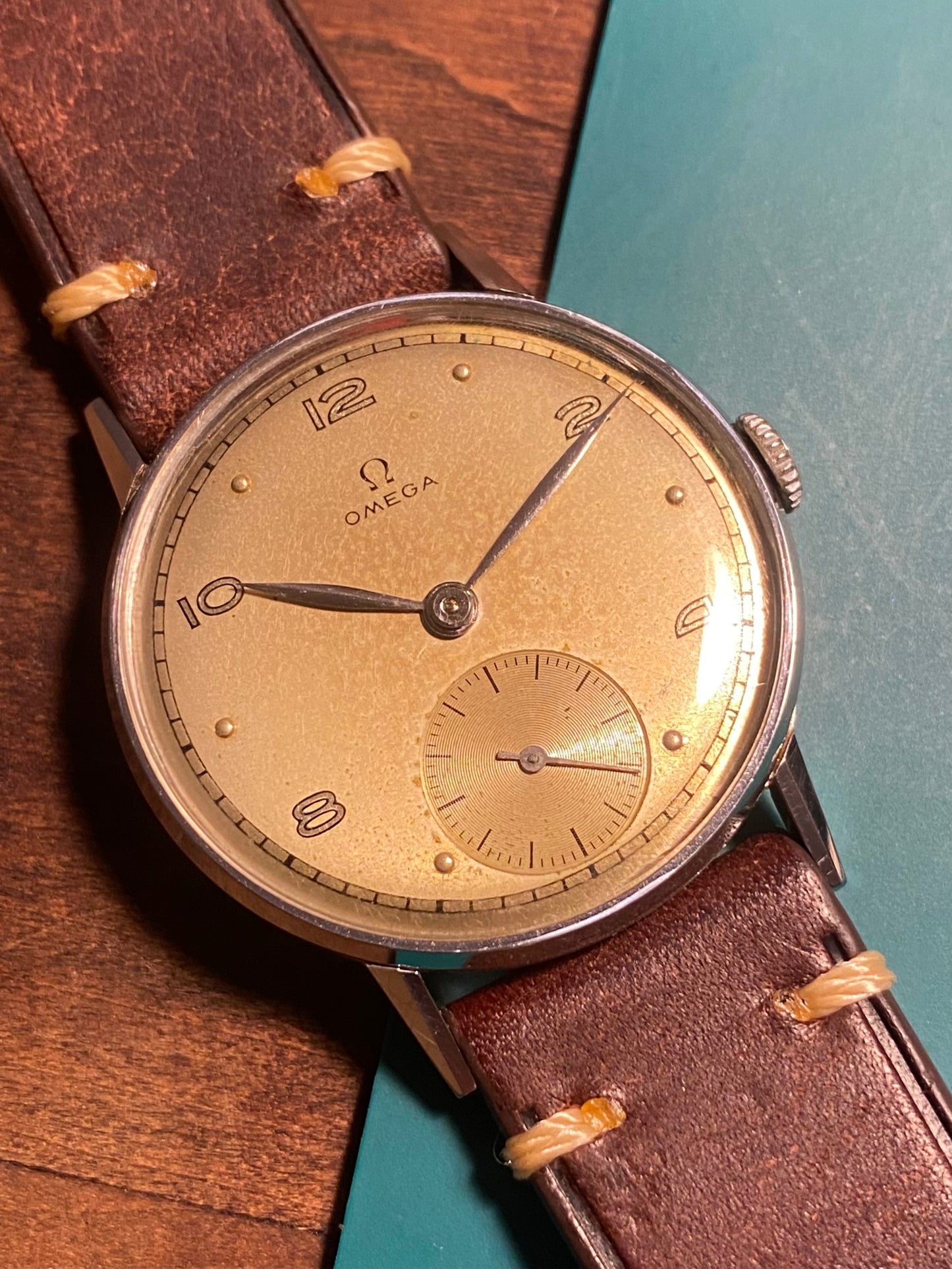 Omega Cal.28 Réf. 2595/2 Montre Vintage Mécanique 1945