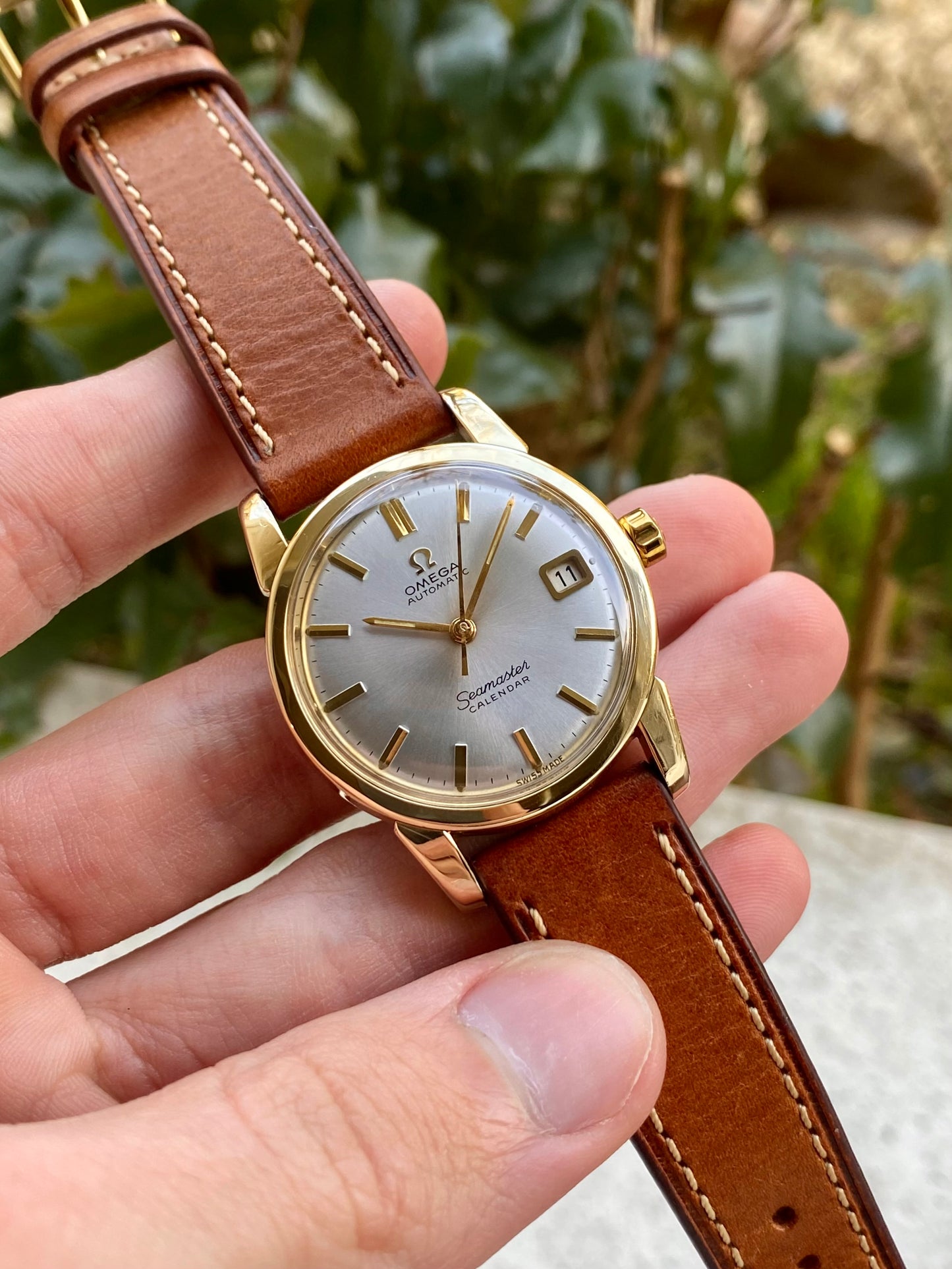 Omega Seamaster Calendar Automatic - Cal.503 Ref.2849 Montre Vintage Mécanique Plaqué Or
