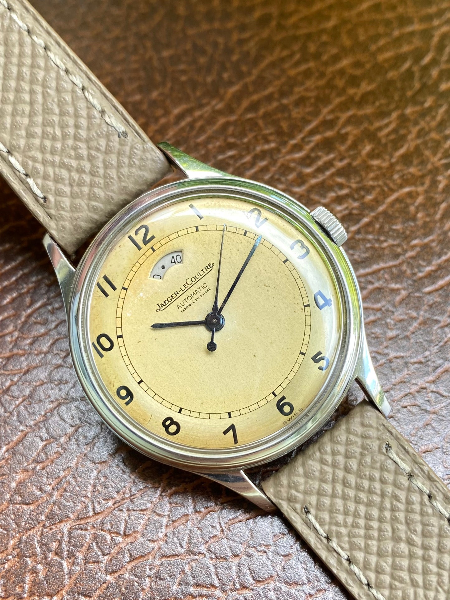 Jaeger-LeCoultre Réserve de Marché Cal.481 Automatic Bumper Powermatic Montre Vintage 1949