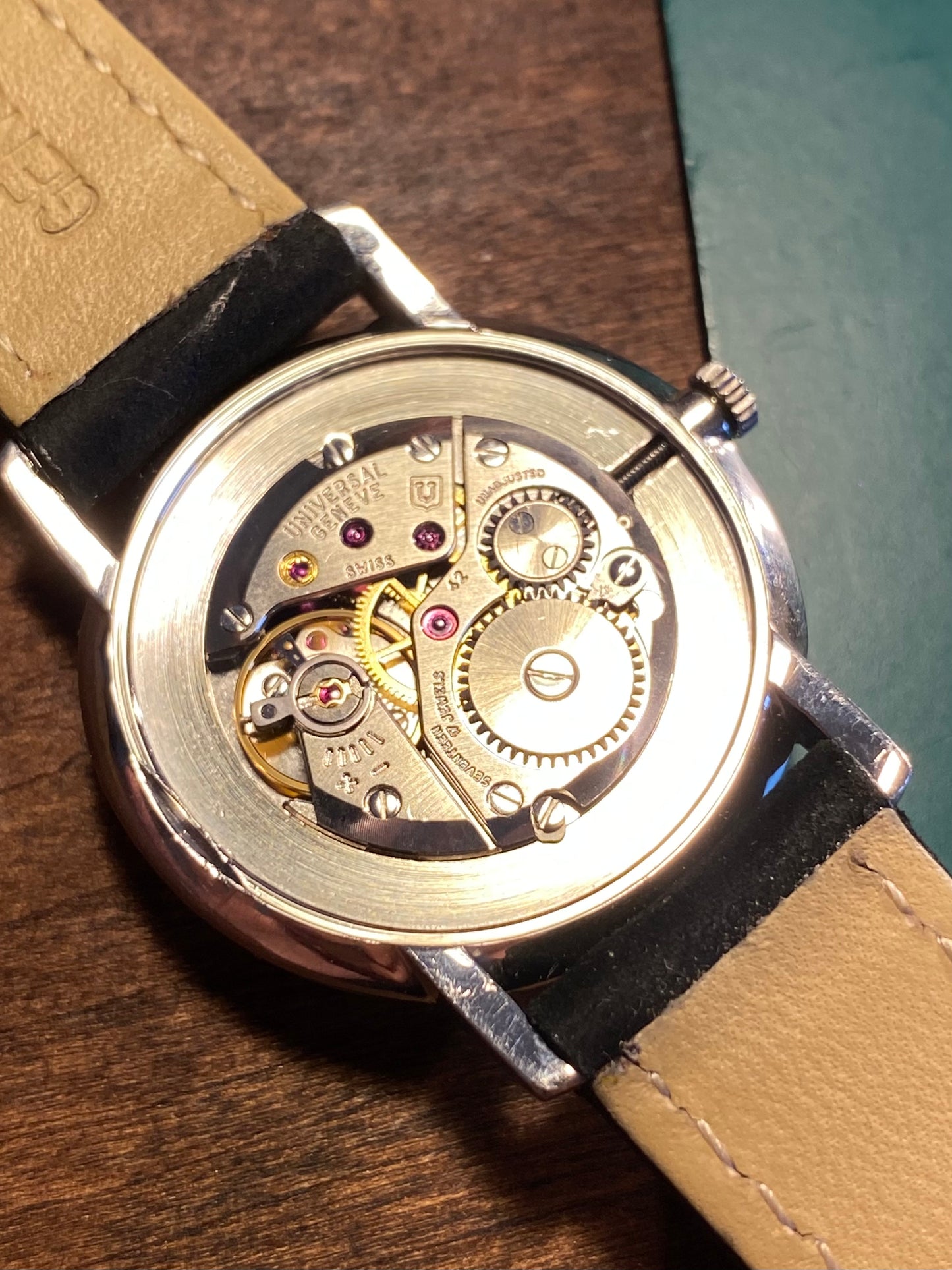 Universal Genève Lapis Lazuli Cal.42 Montre Vintage Mécanique 1960