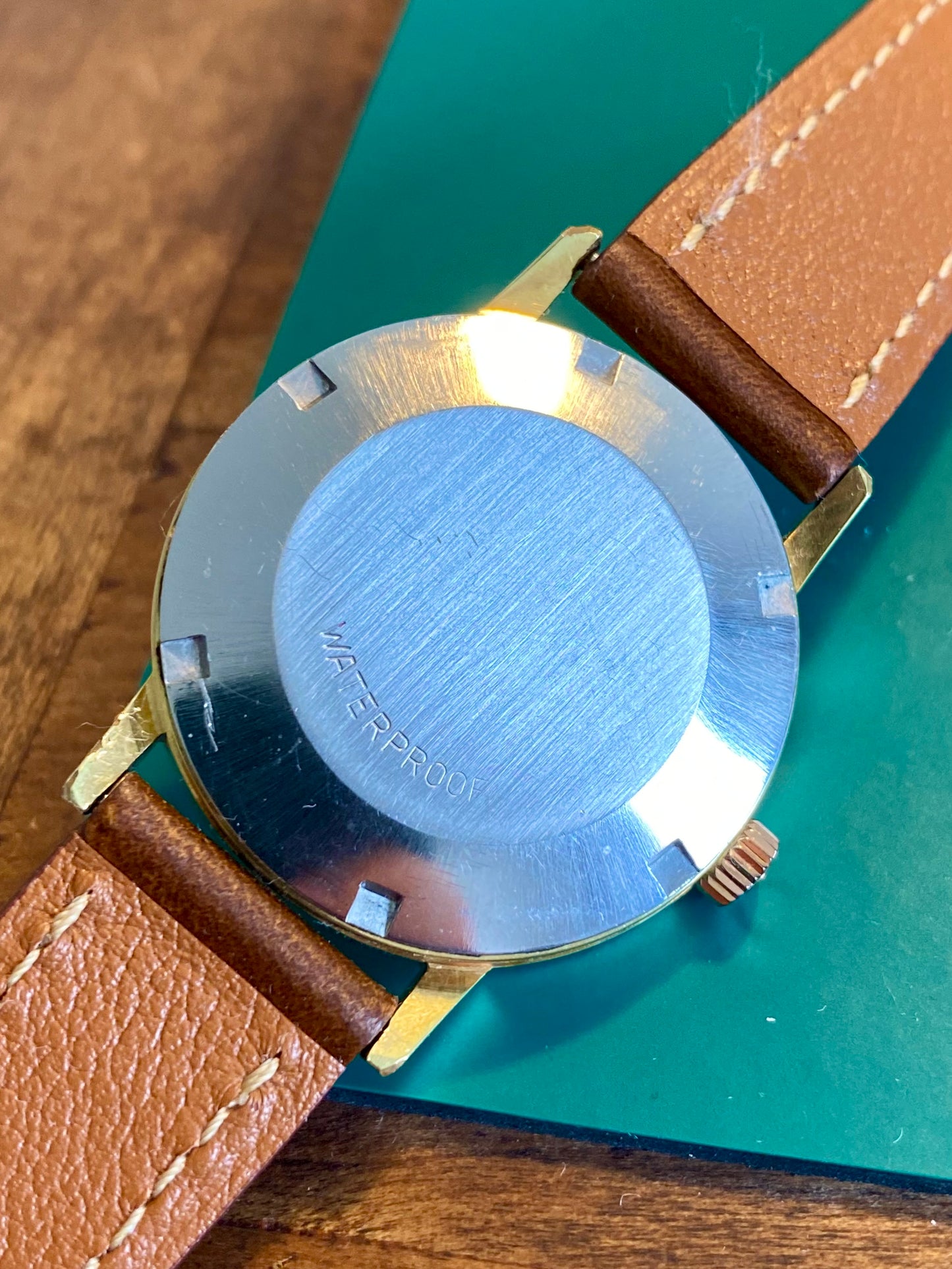 Omega Genève Automatic Cal. 565 Cadran Texturé "Glitch" Montre Réf.166.070 Vintage Mécanique 1969