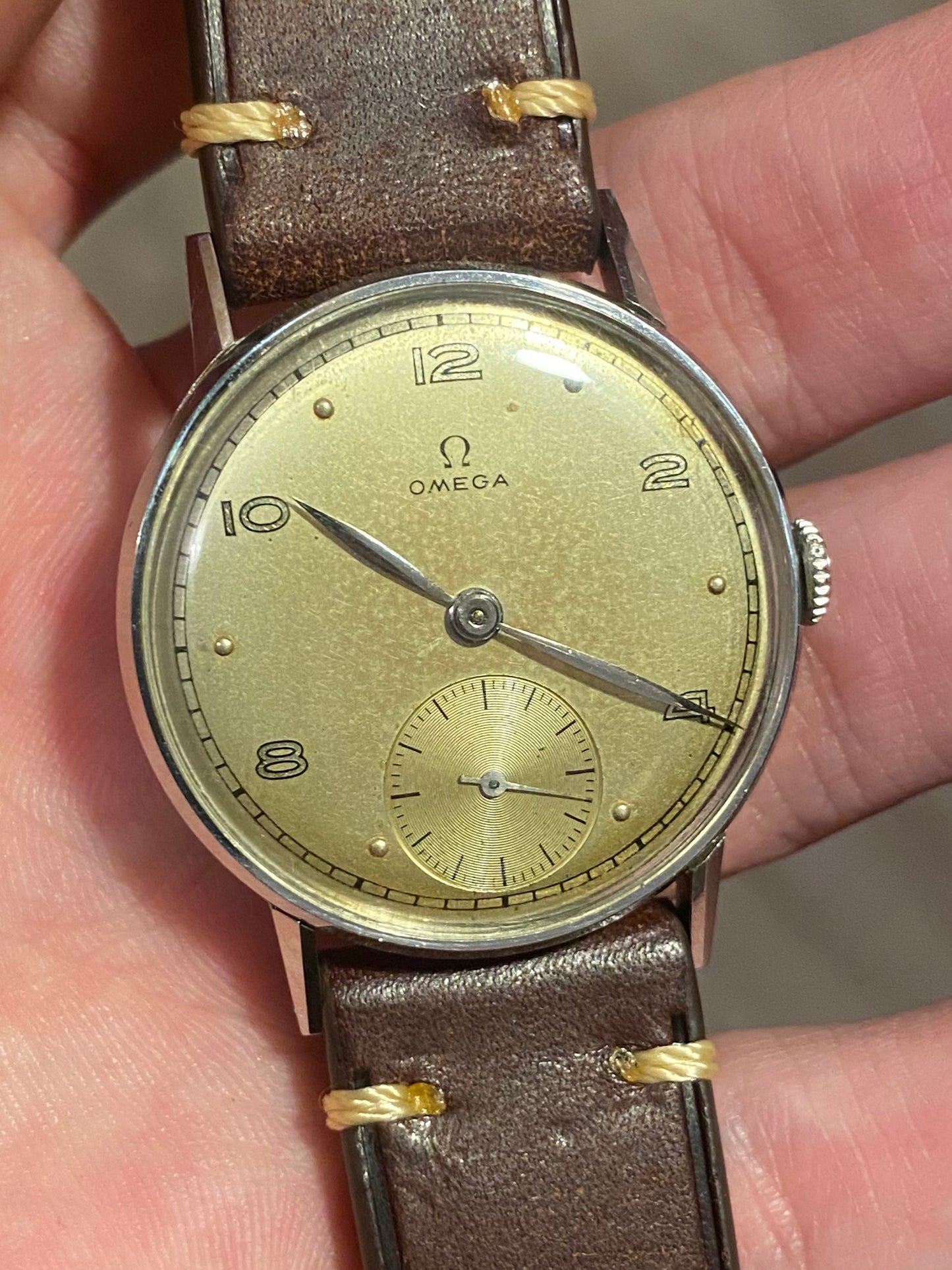 Omega Cal.28 Réf. 2595/2 Montre Vintage Mécanique 1945