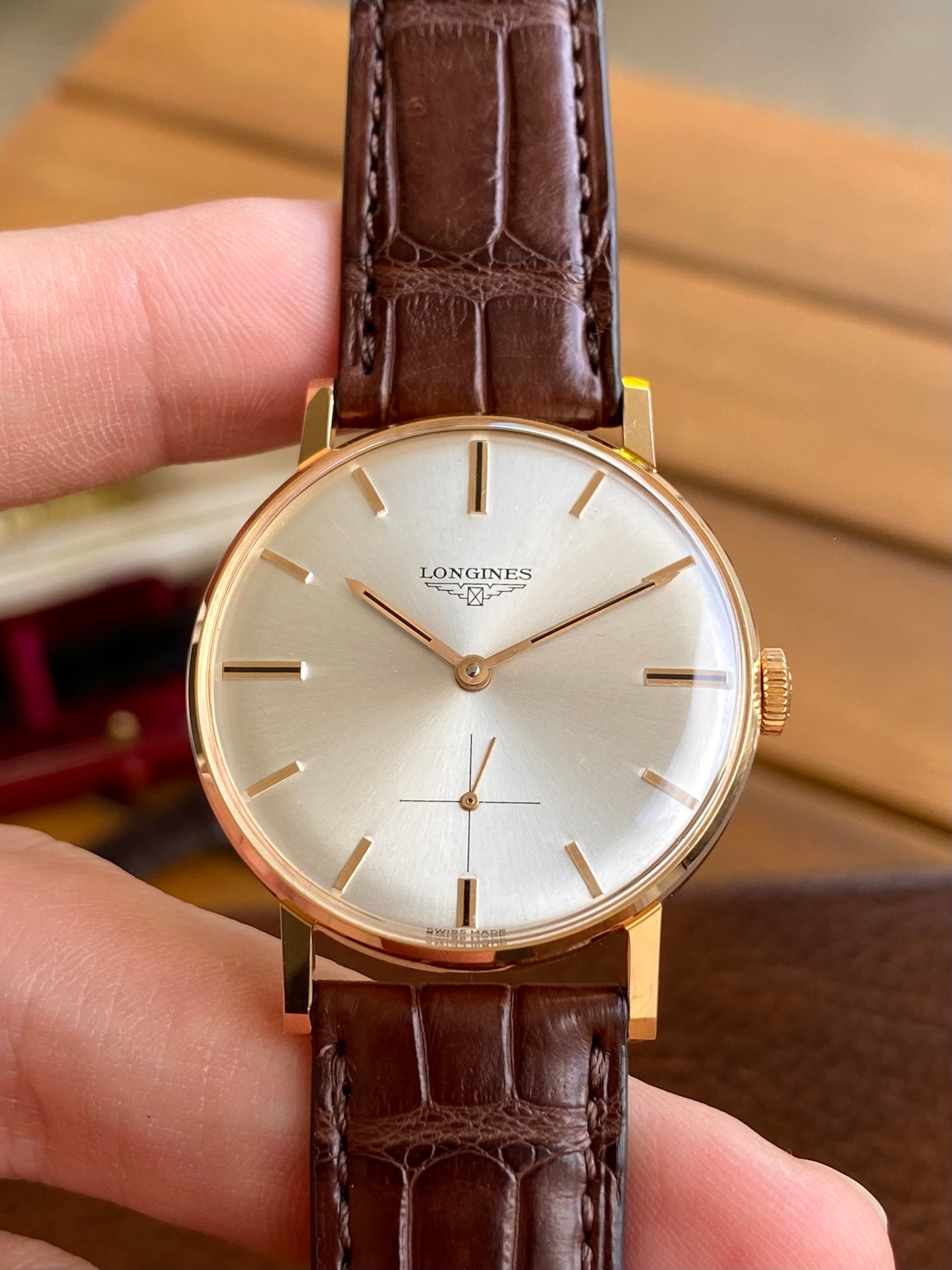 Longines 30L Or Rose 18k 750/1000 Montre Vintage Mécanique NOS 1960