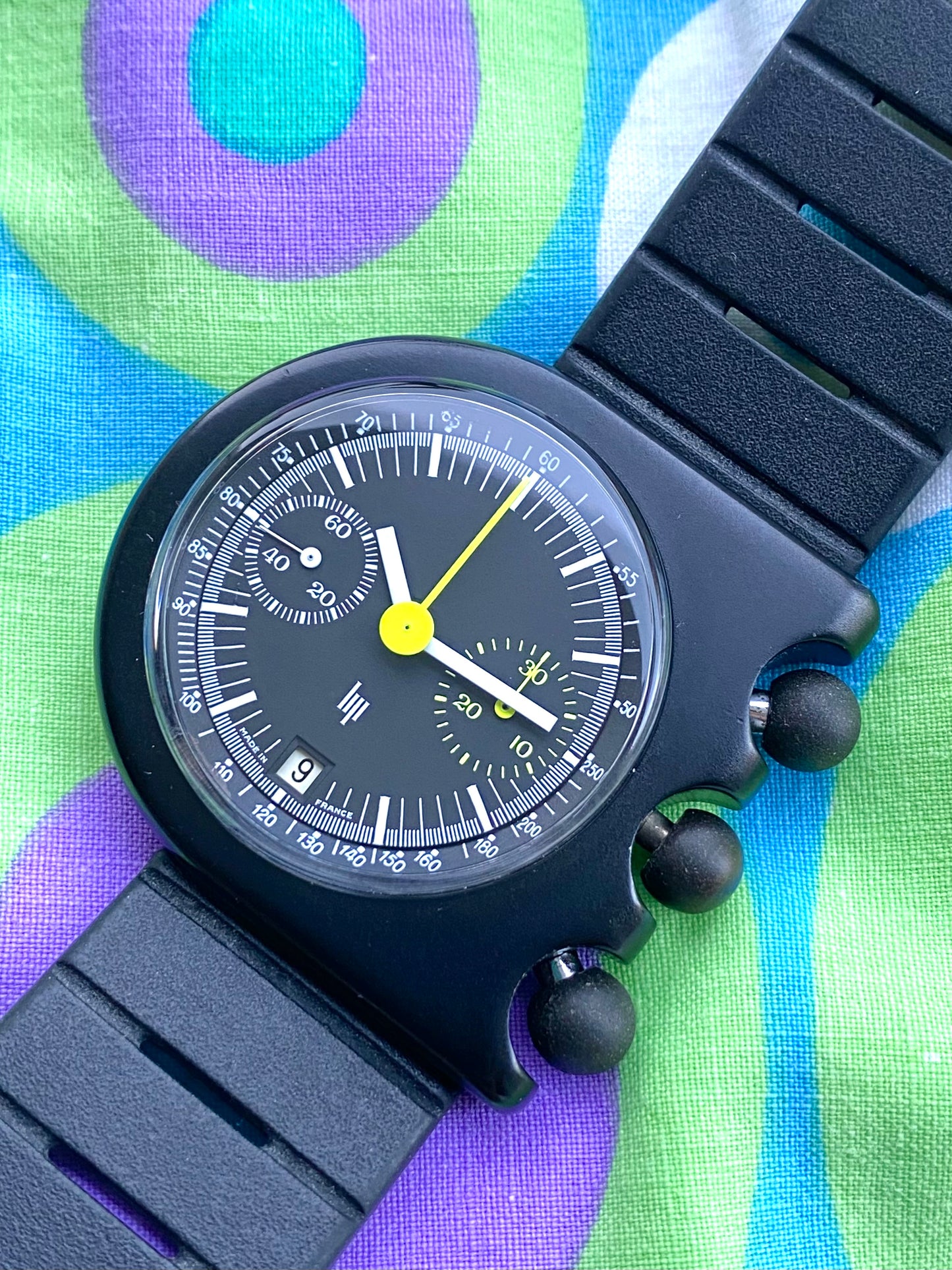 LIP Mach 2000 Chronograph Valjoux 7734 - Roger Tallon - Montre Vintage Mécanique - 1970