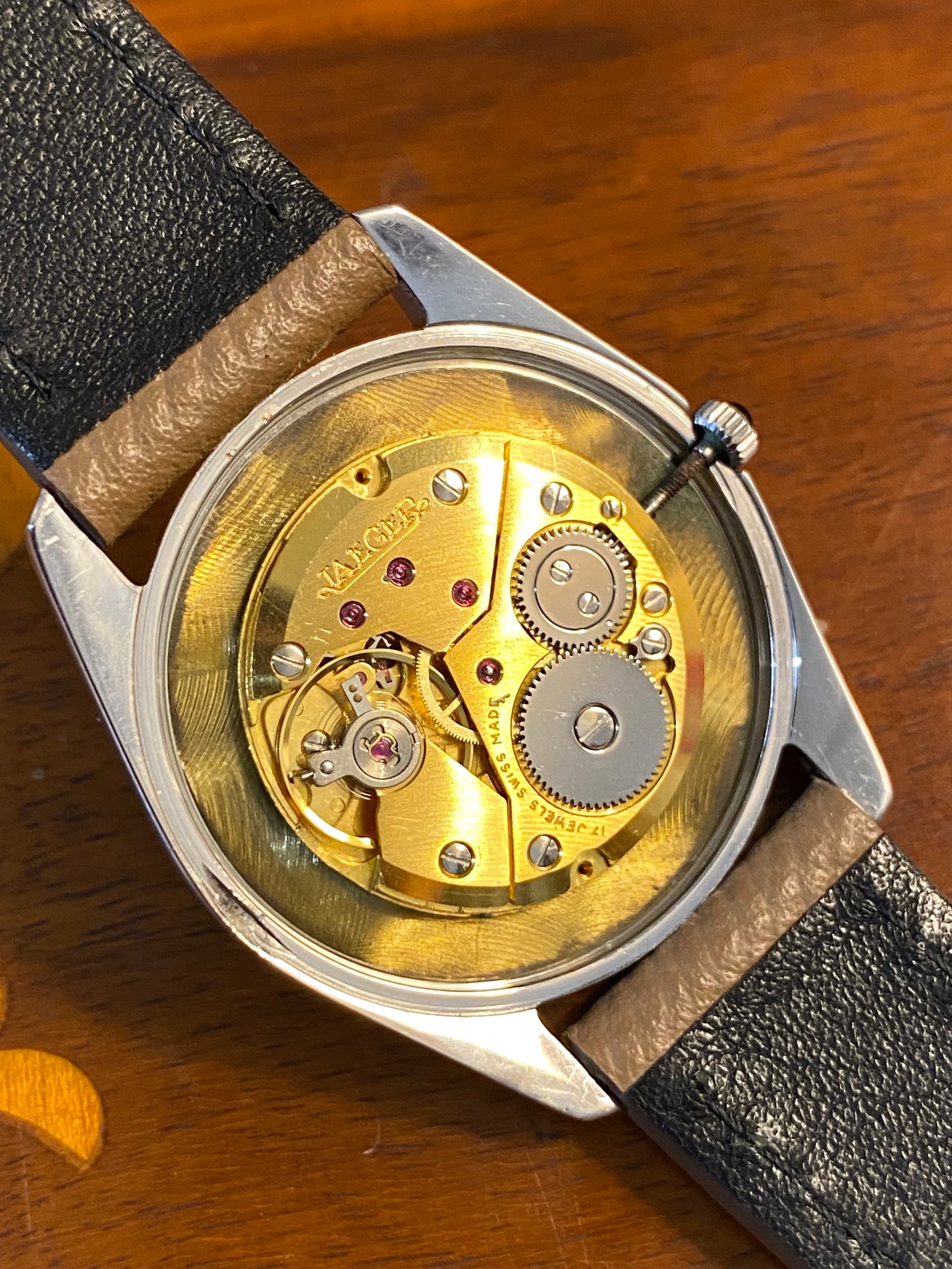 Jaeger Extra Fine Montre Vintage Mécanique Slim Mécanique Peseux 7001 - 1960