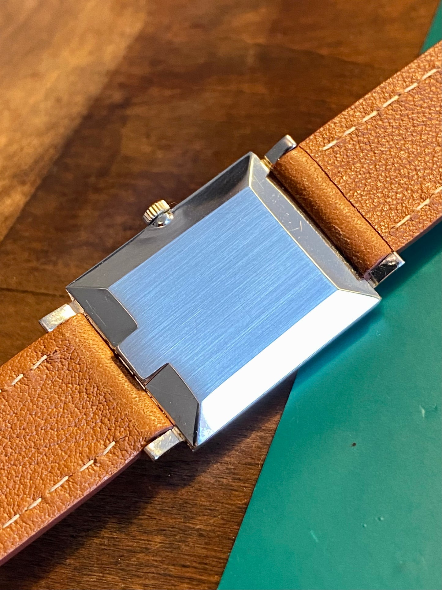 Omega Rectangle 111.057 Montre Vintage 620 Mécanique + Boîte Bracelet & Boucle Omega